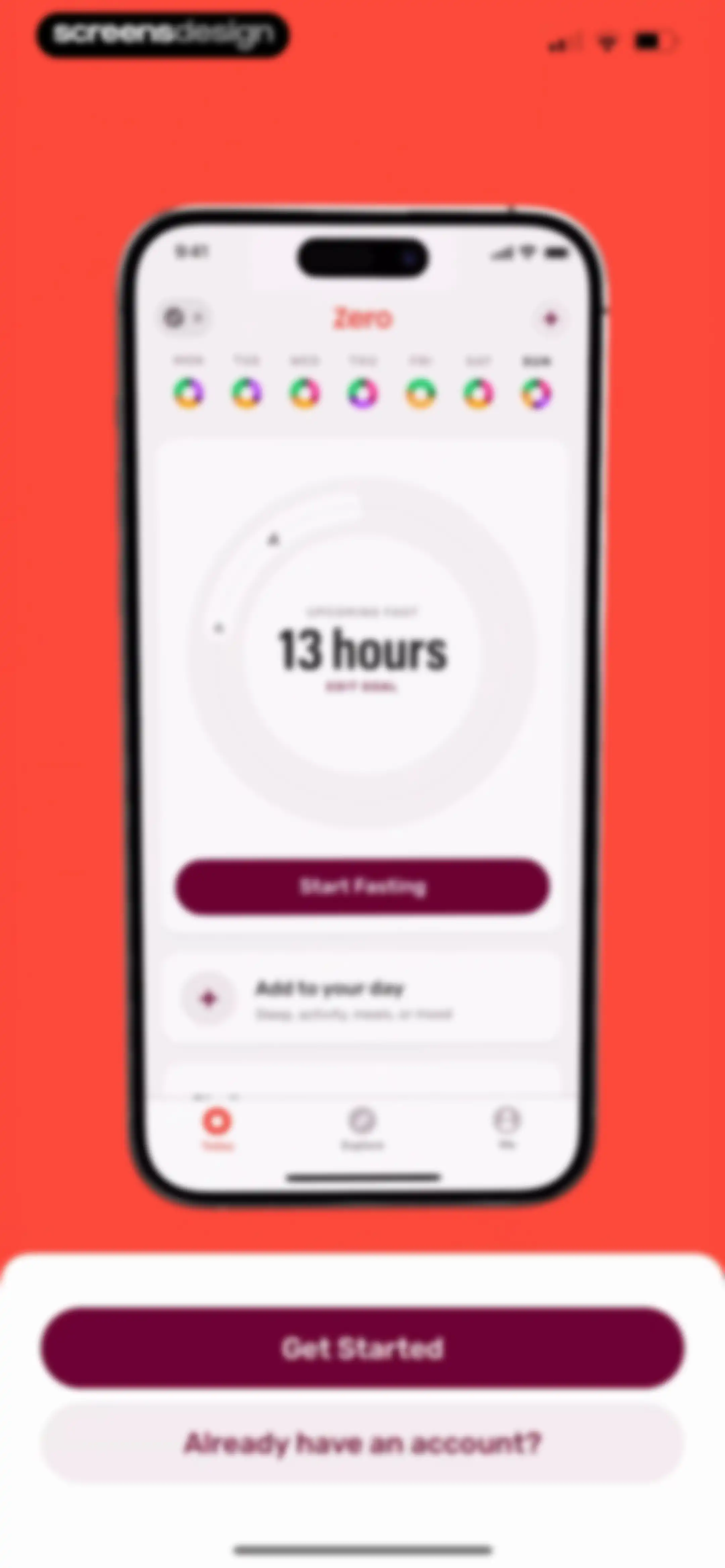 Zero: Fasting & Food Tracker screen 3