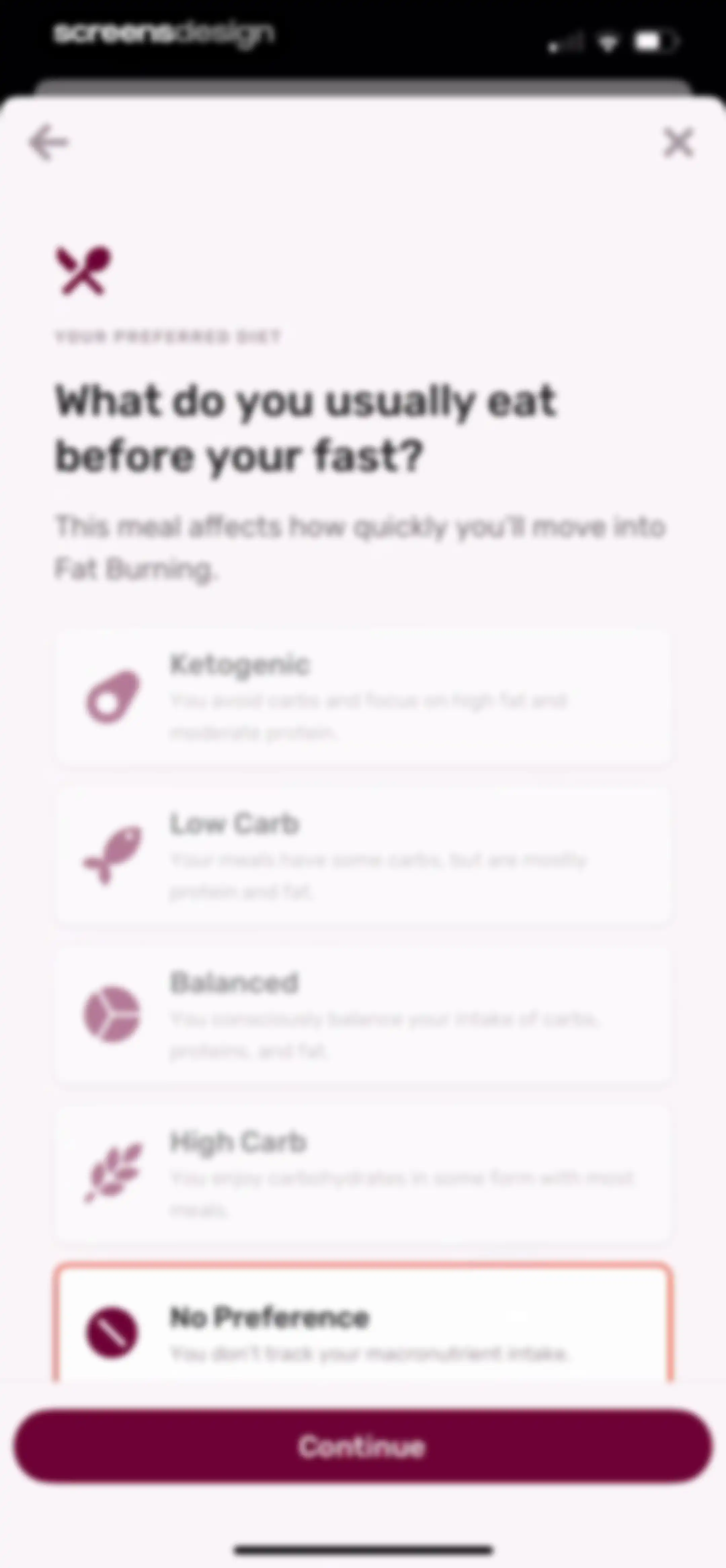 Zero: Fasting & Food Tracker screen 36