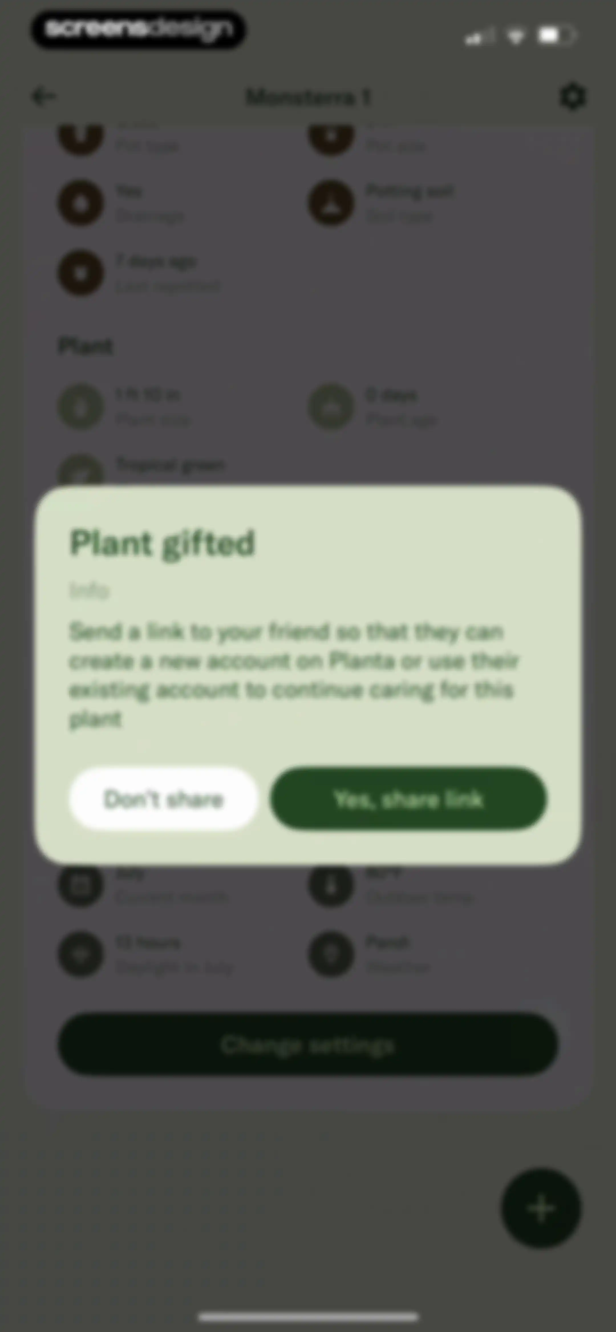 Planta: Plant & Garden Care screen 223