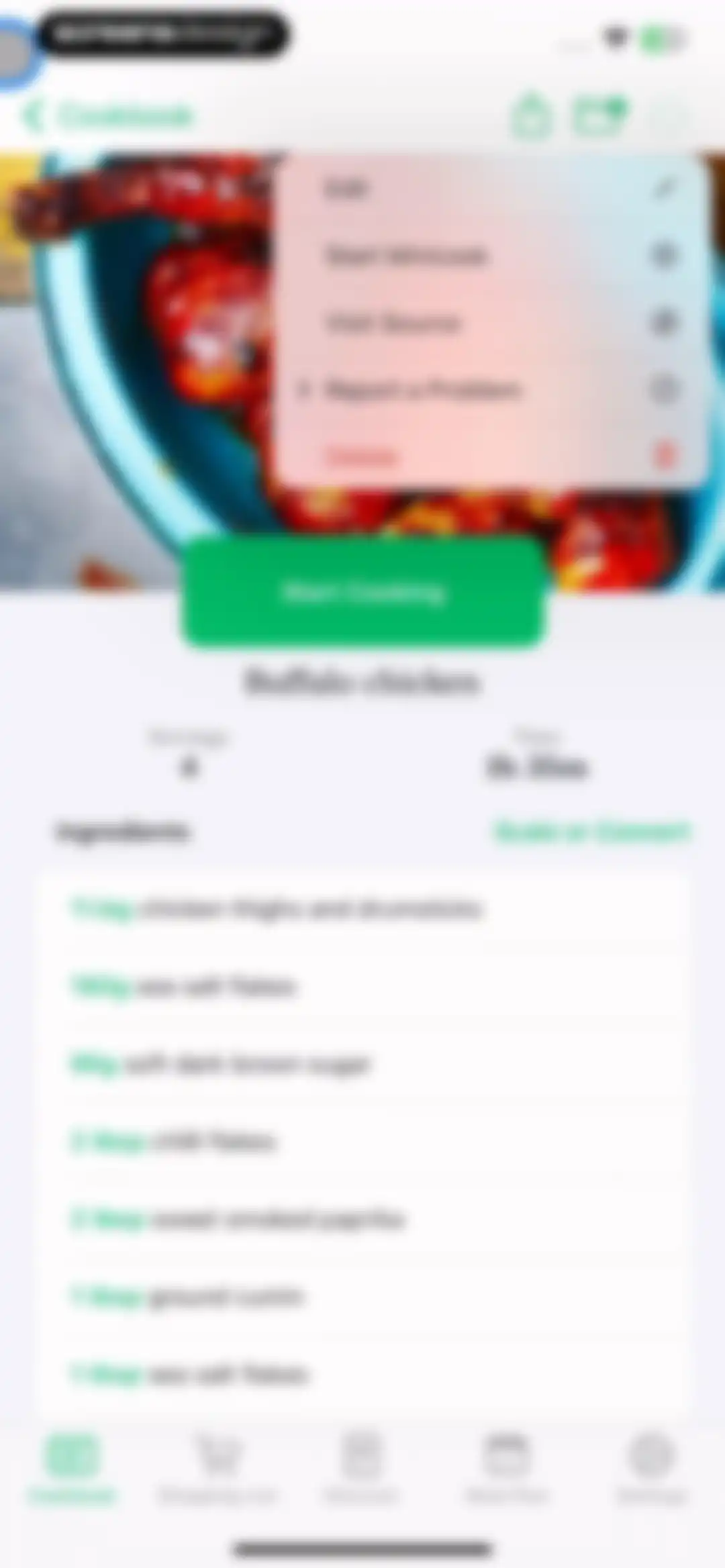 Pestle: Recipe Manager screen 29