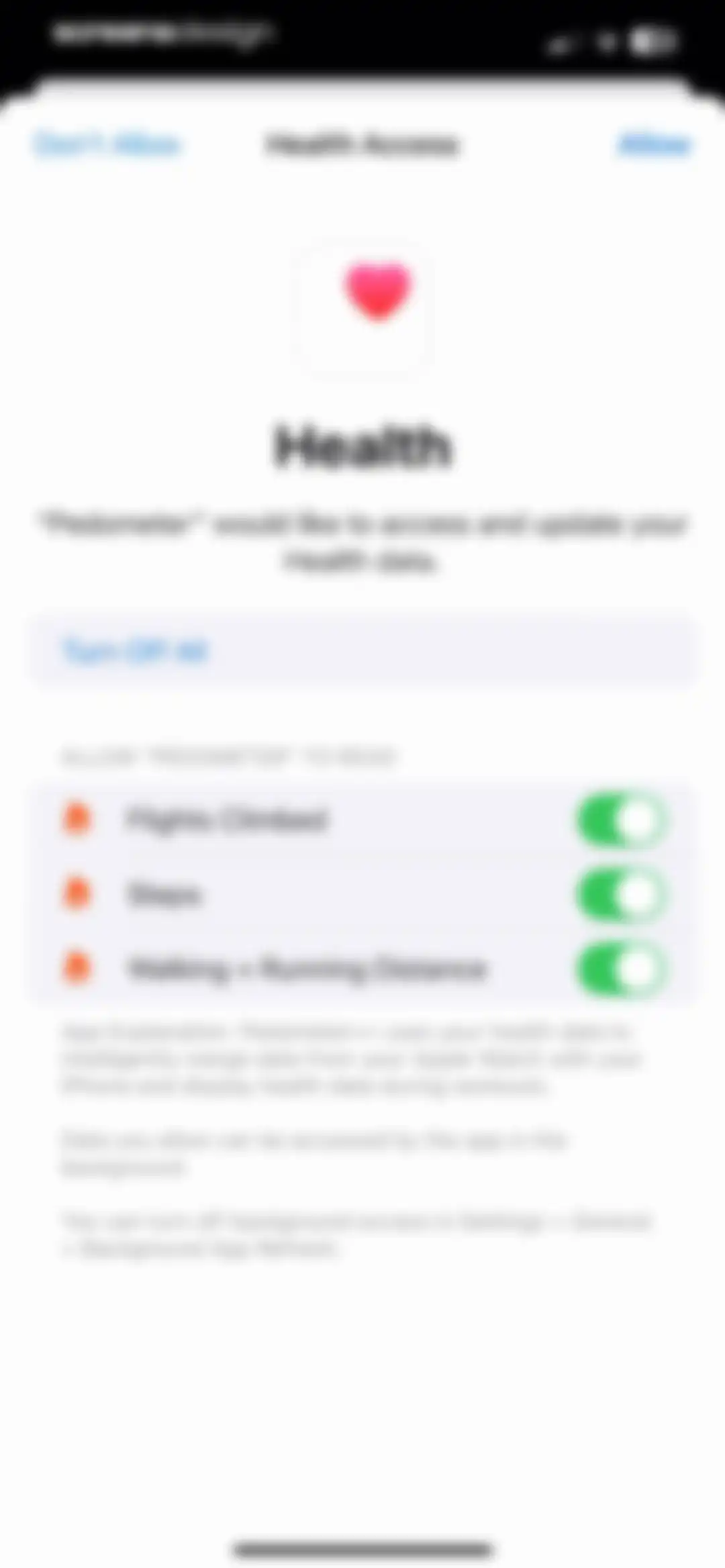 Pedometer++ screen 13