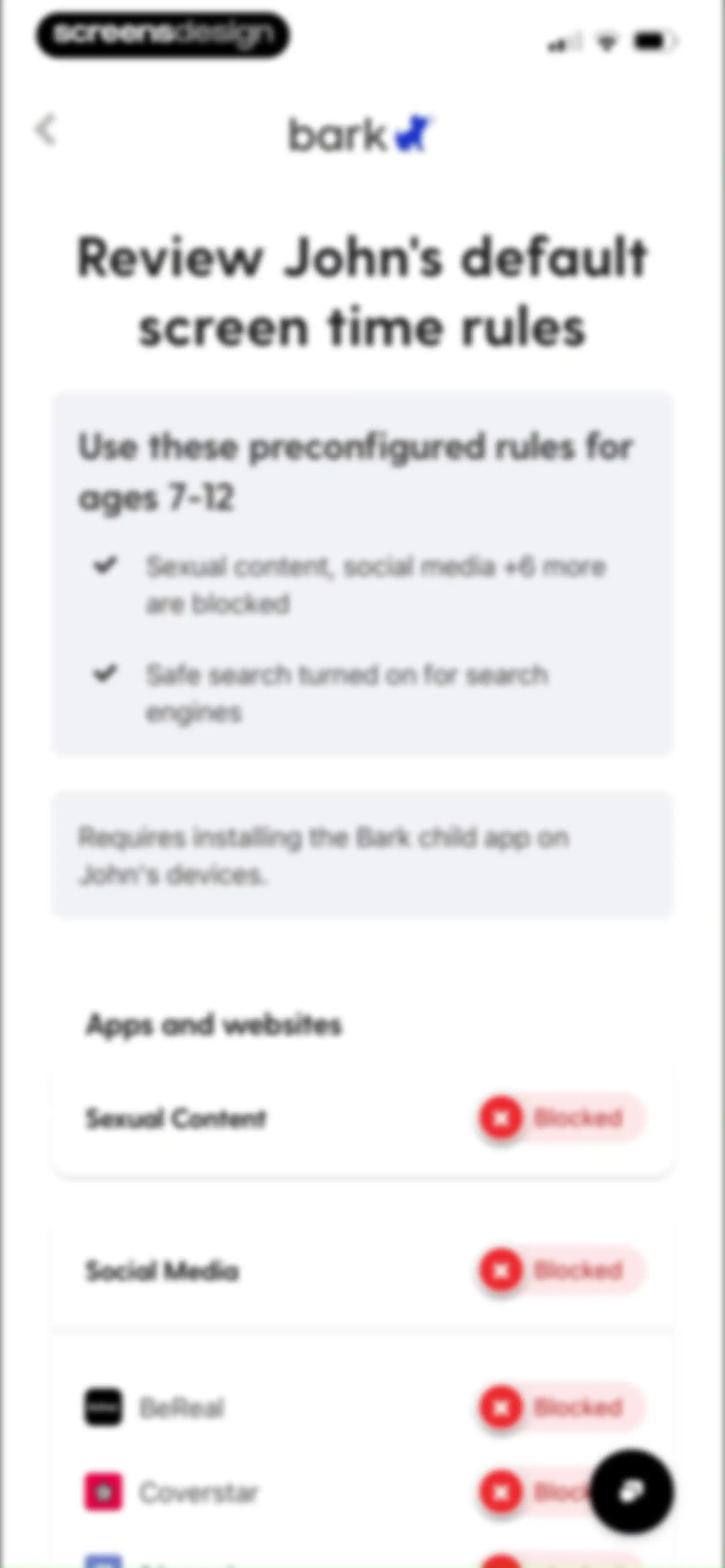 Bark - Parental Controls screen 35