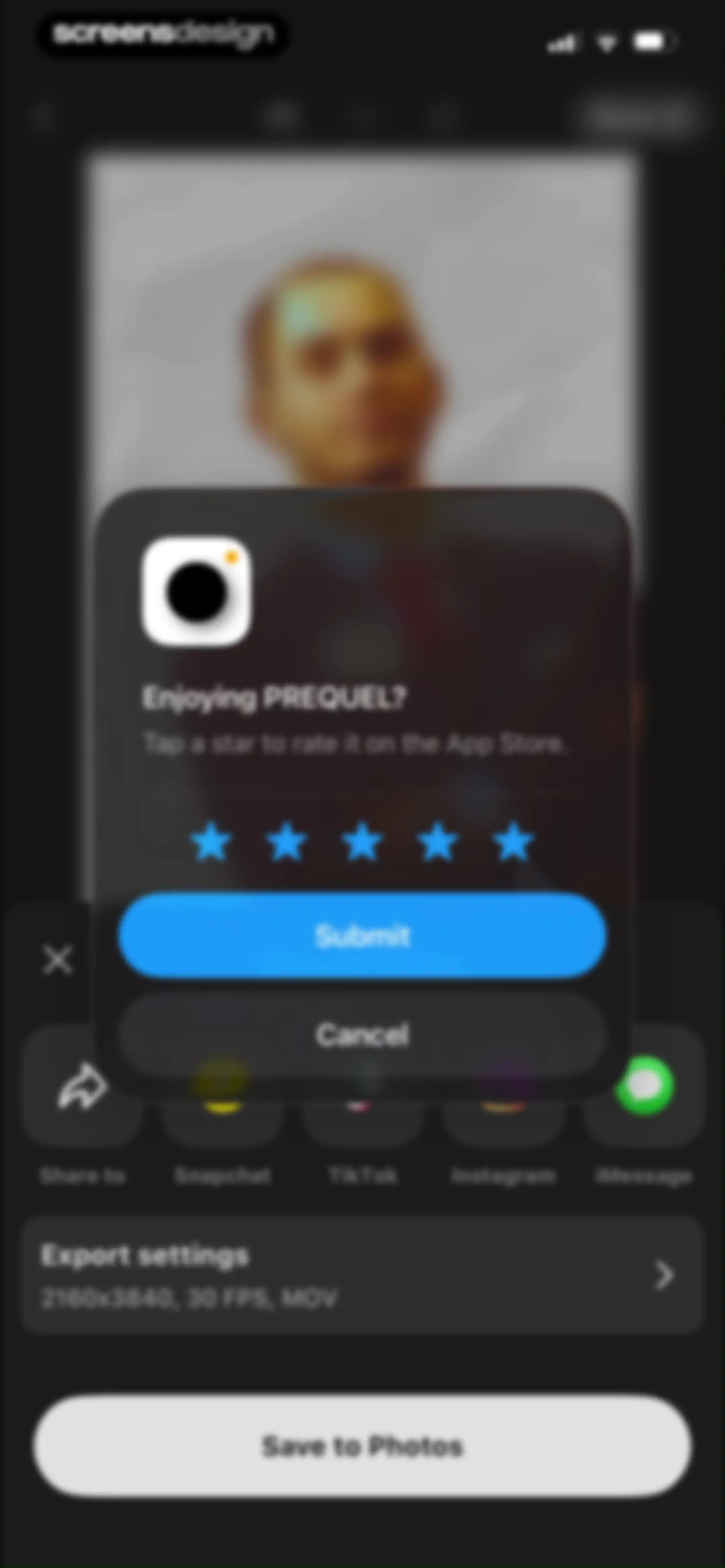 Prequel: Photo & Video Editor screen 82