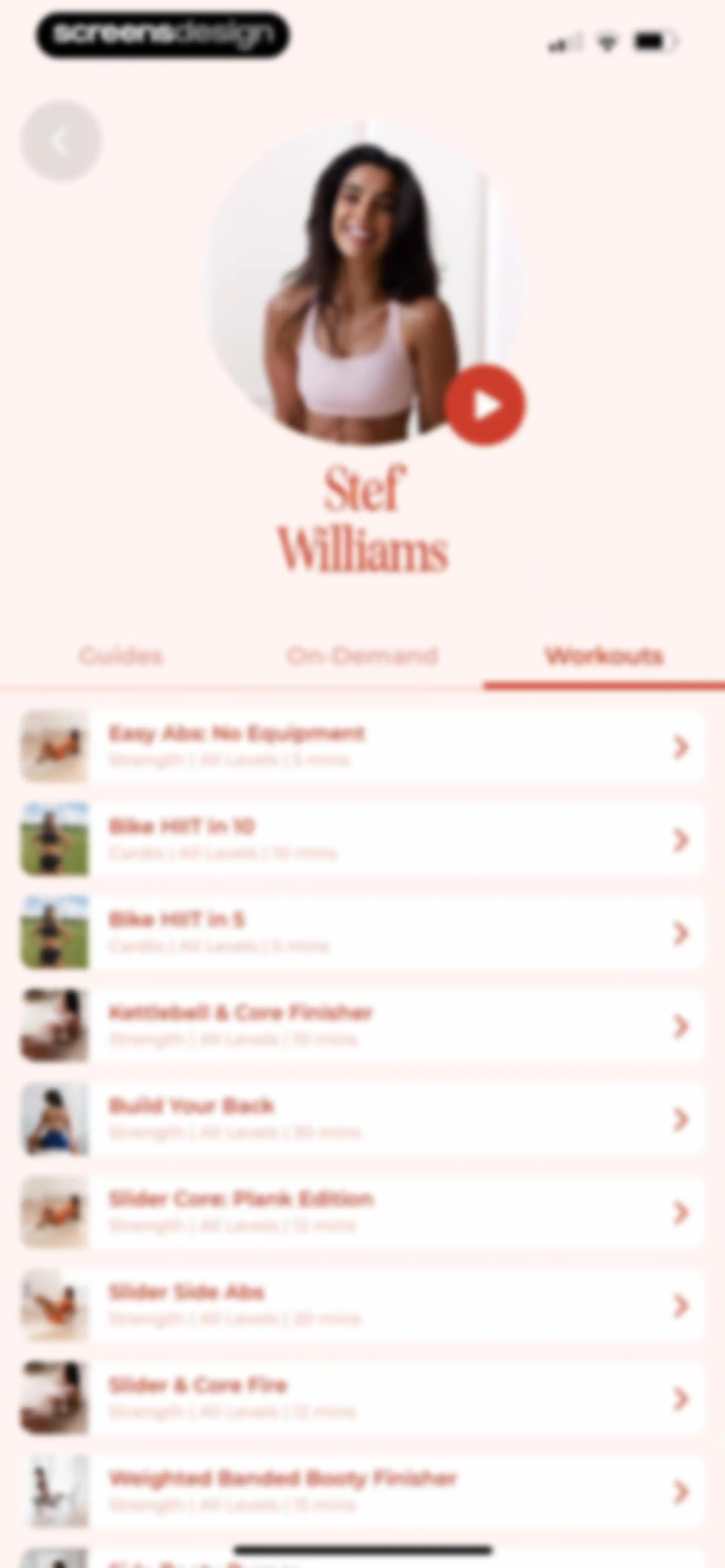 WeGLOW: Home Workout for Women screen 123