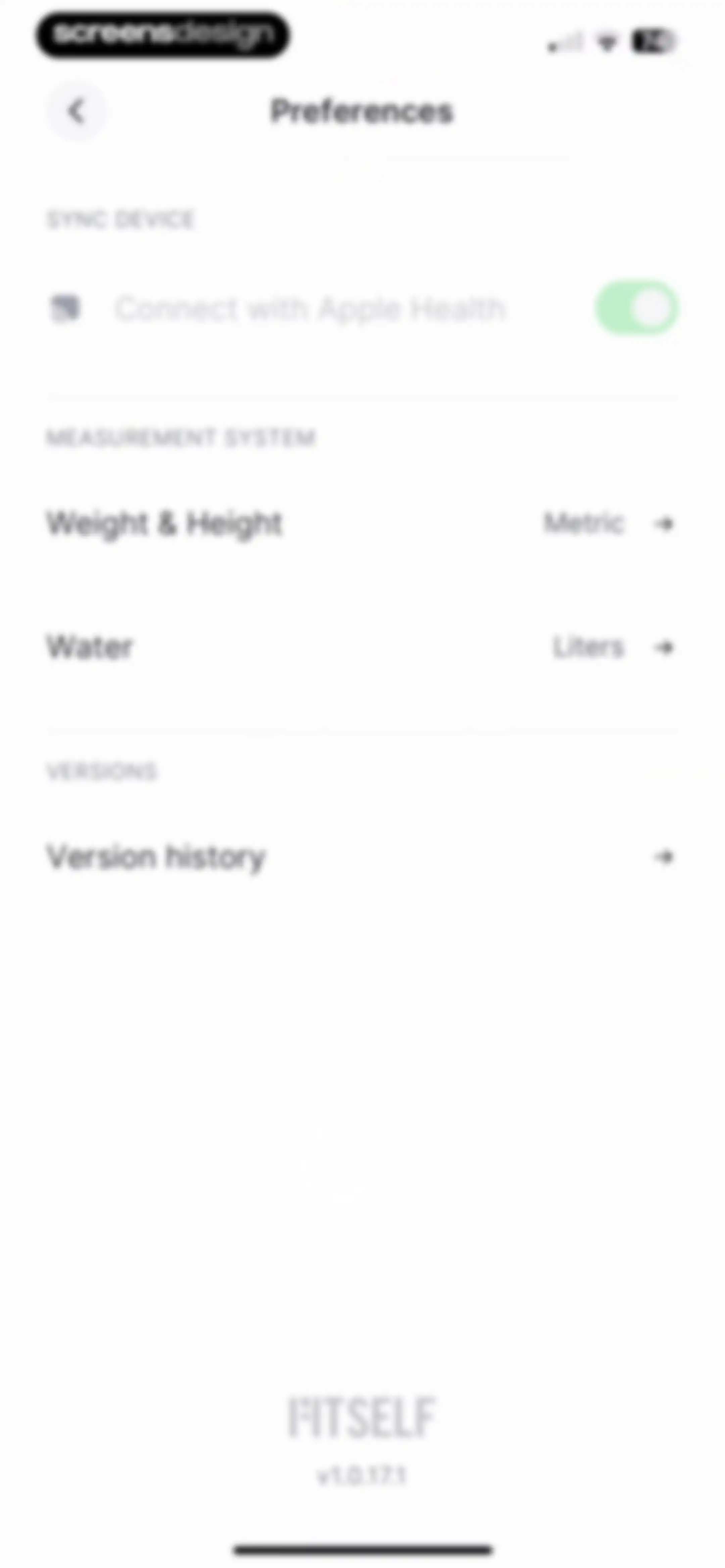 Fitself: Fitness and Fasting screen 105