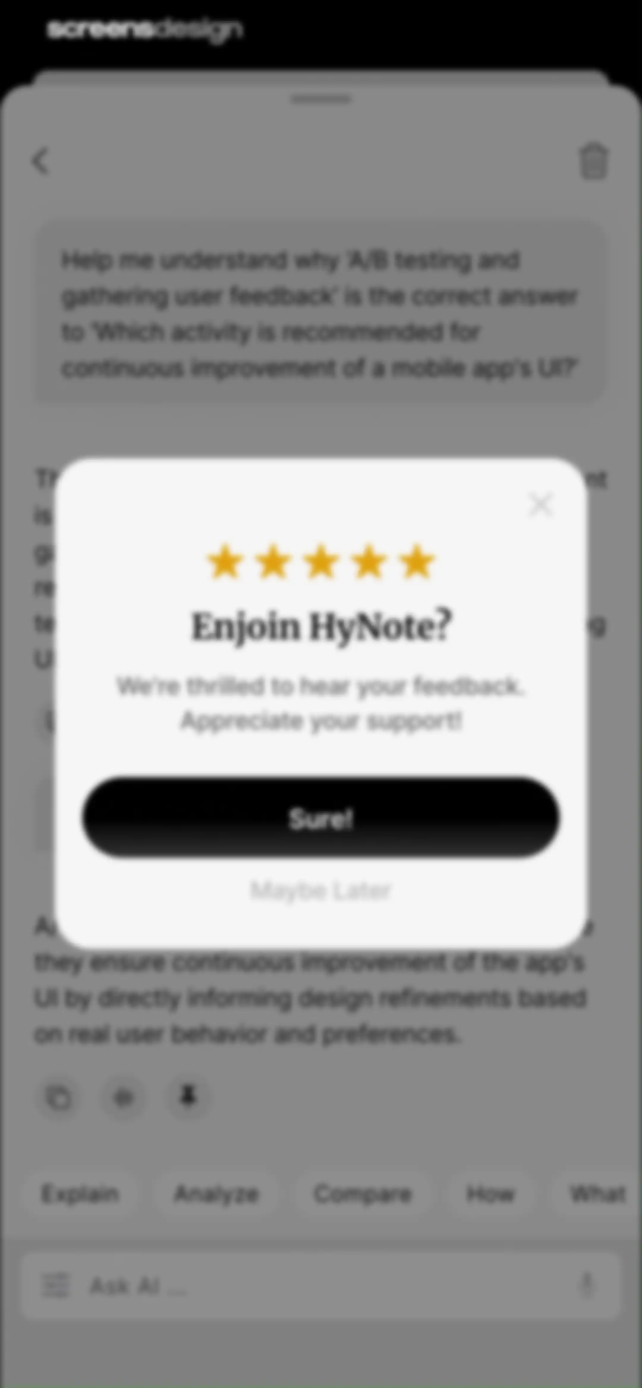HyNote: AI Note Taker, Summary screen 44