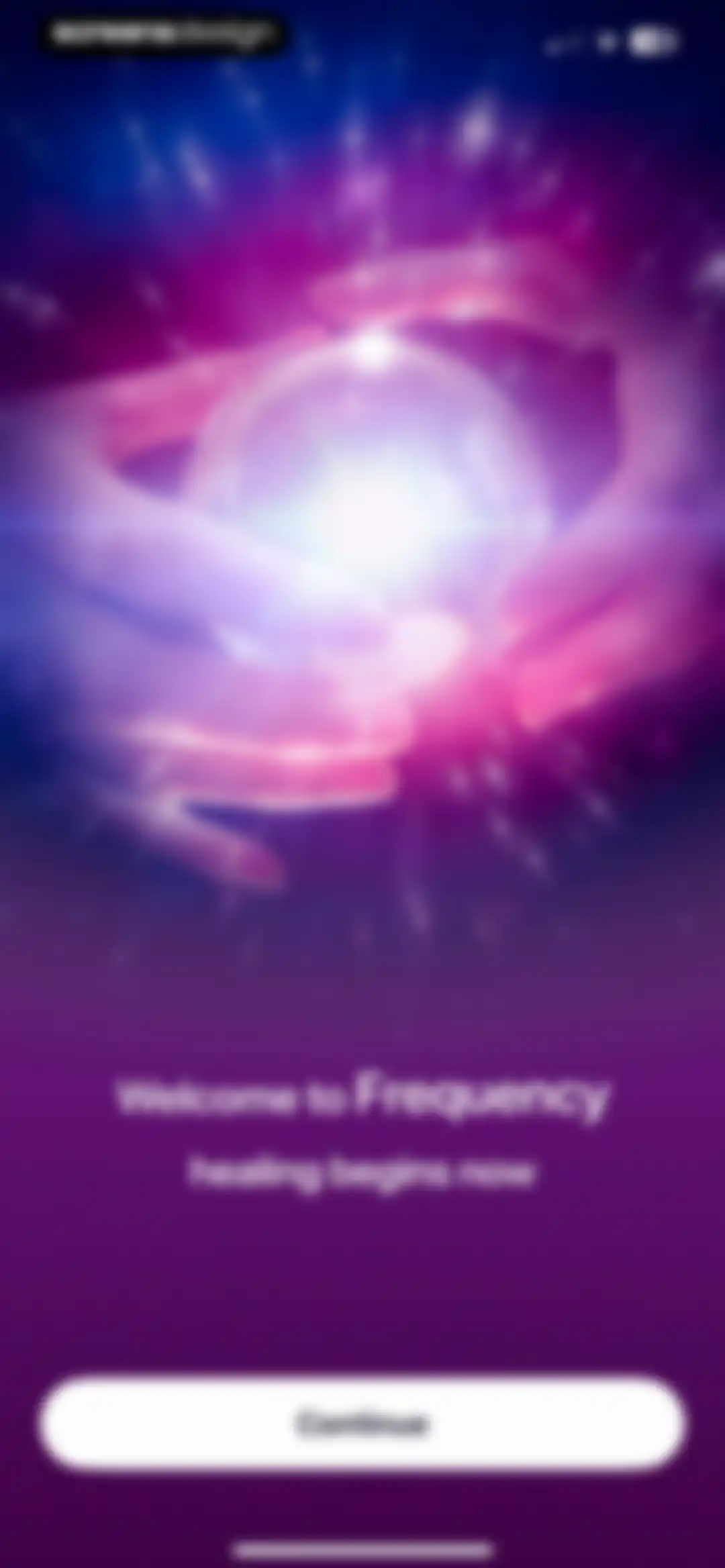 Frequency: Healing Sounds screen 1