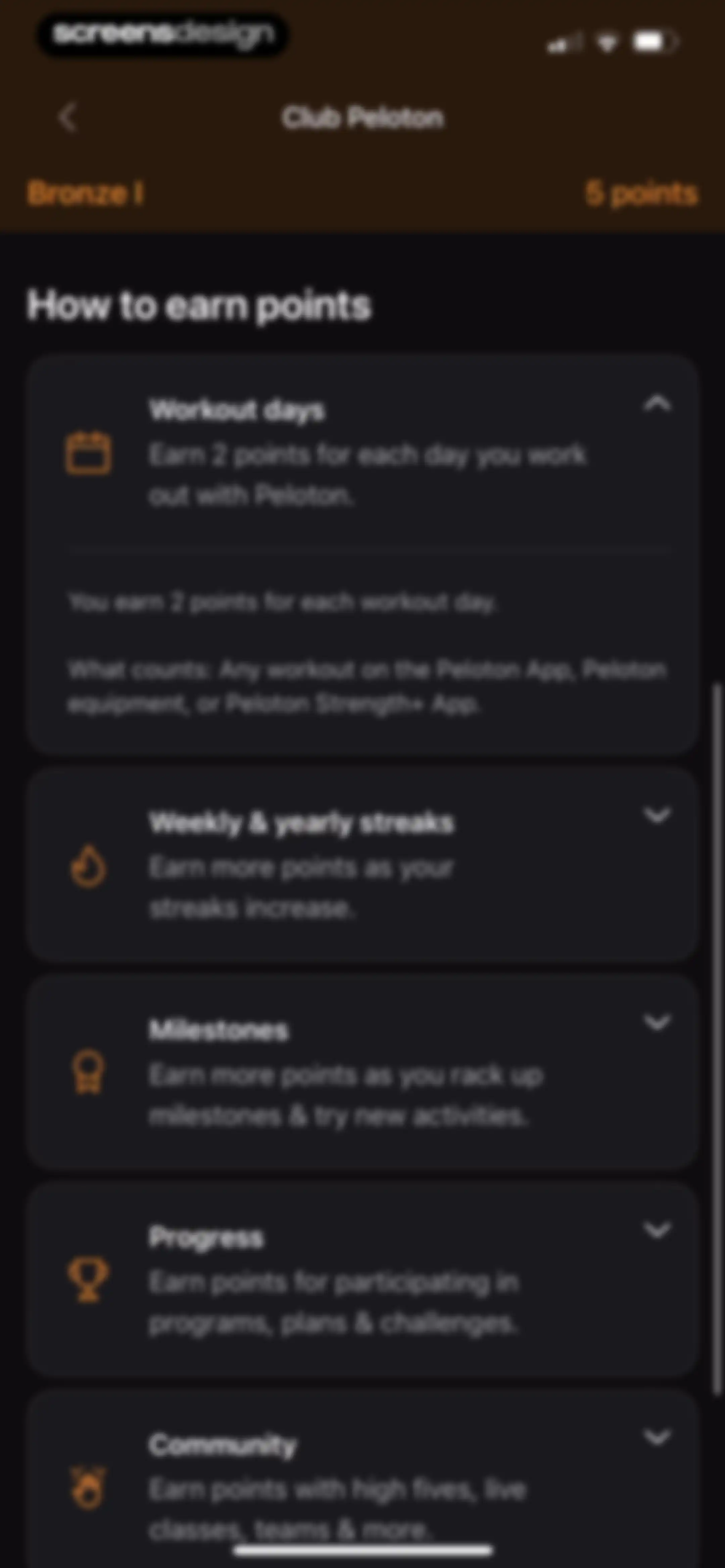 Peloton: Fitness & Workouts screen 66