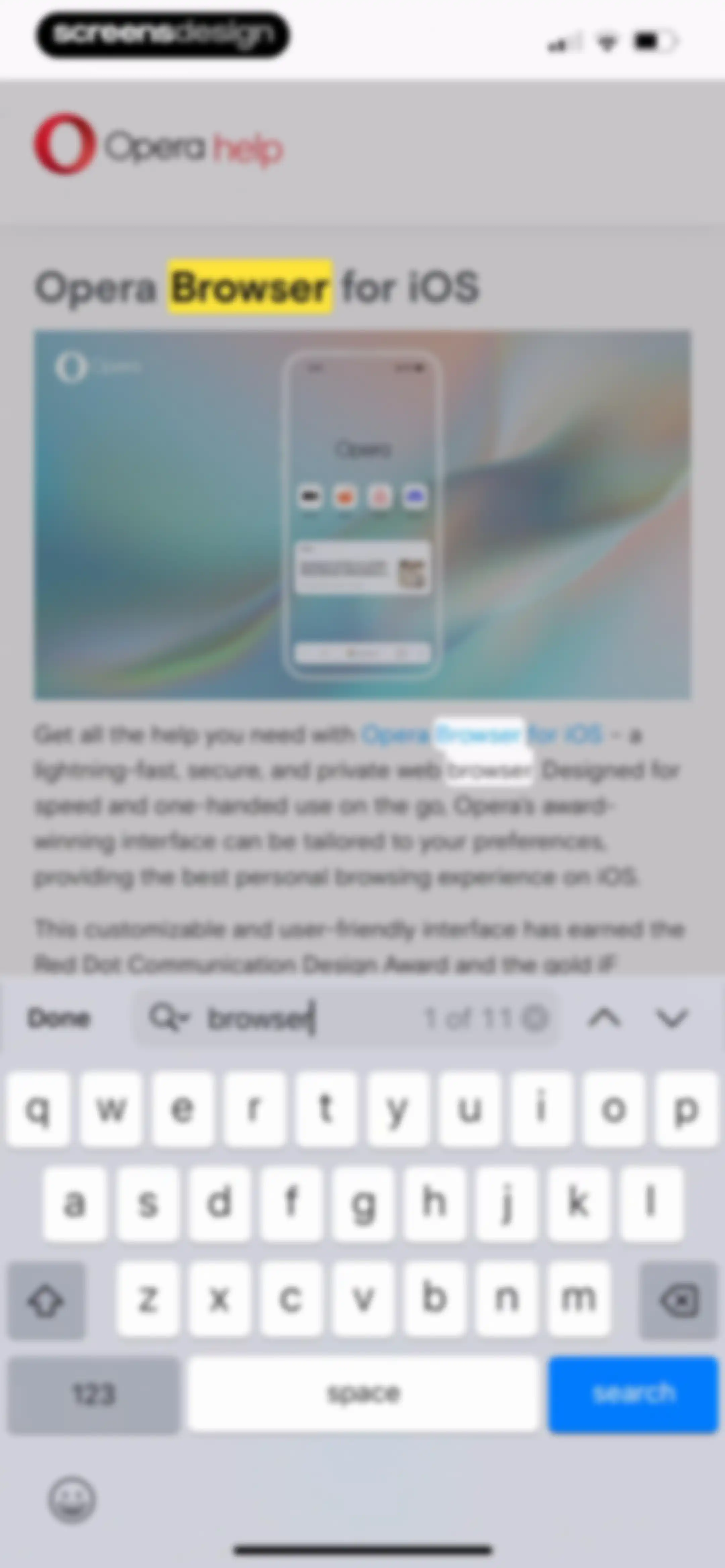 Opera: AI browser with VPN screen 159