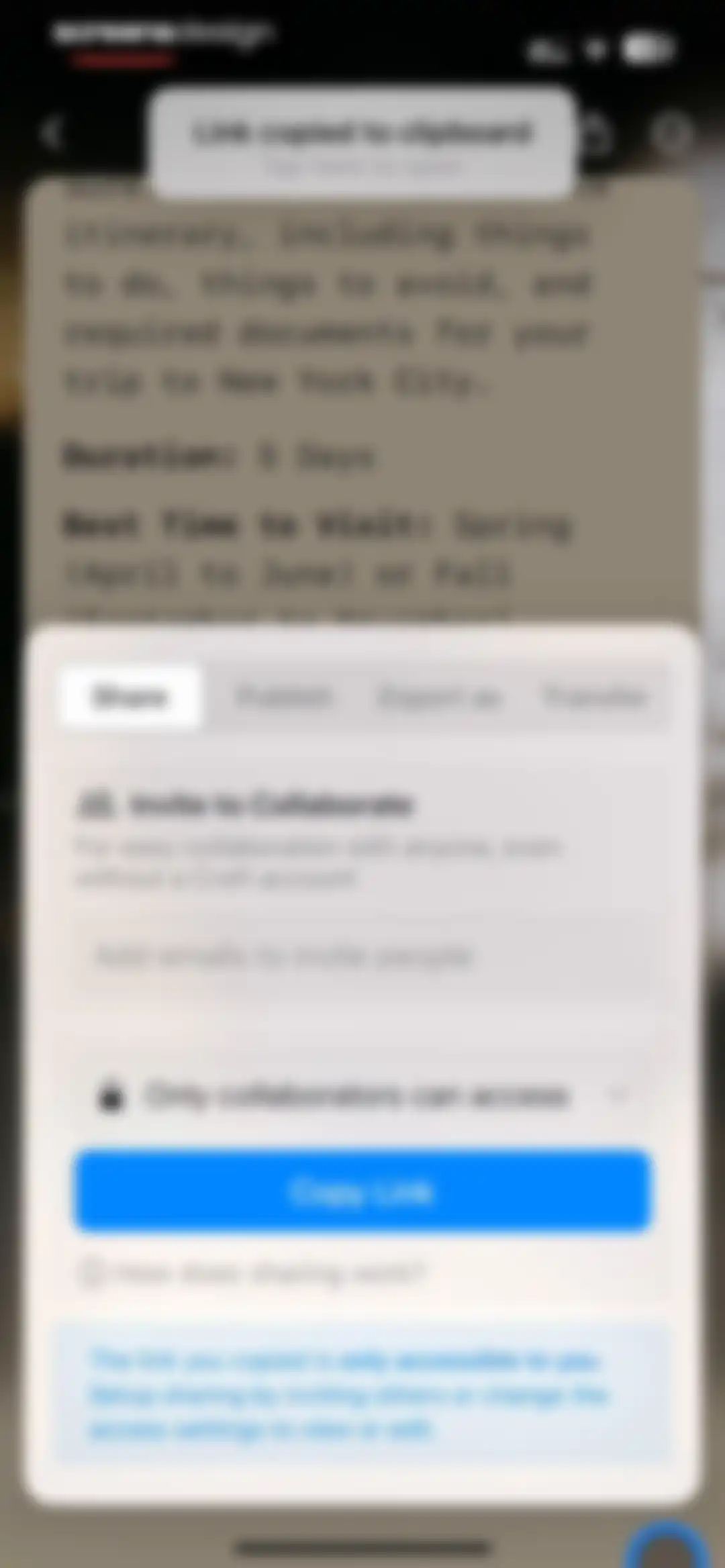 Craft: Notes, Documents, AI screen 70