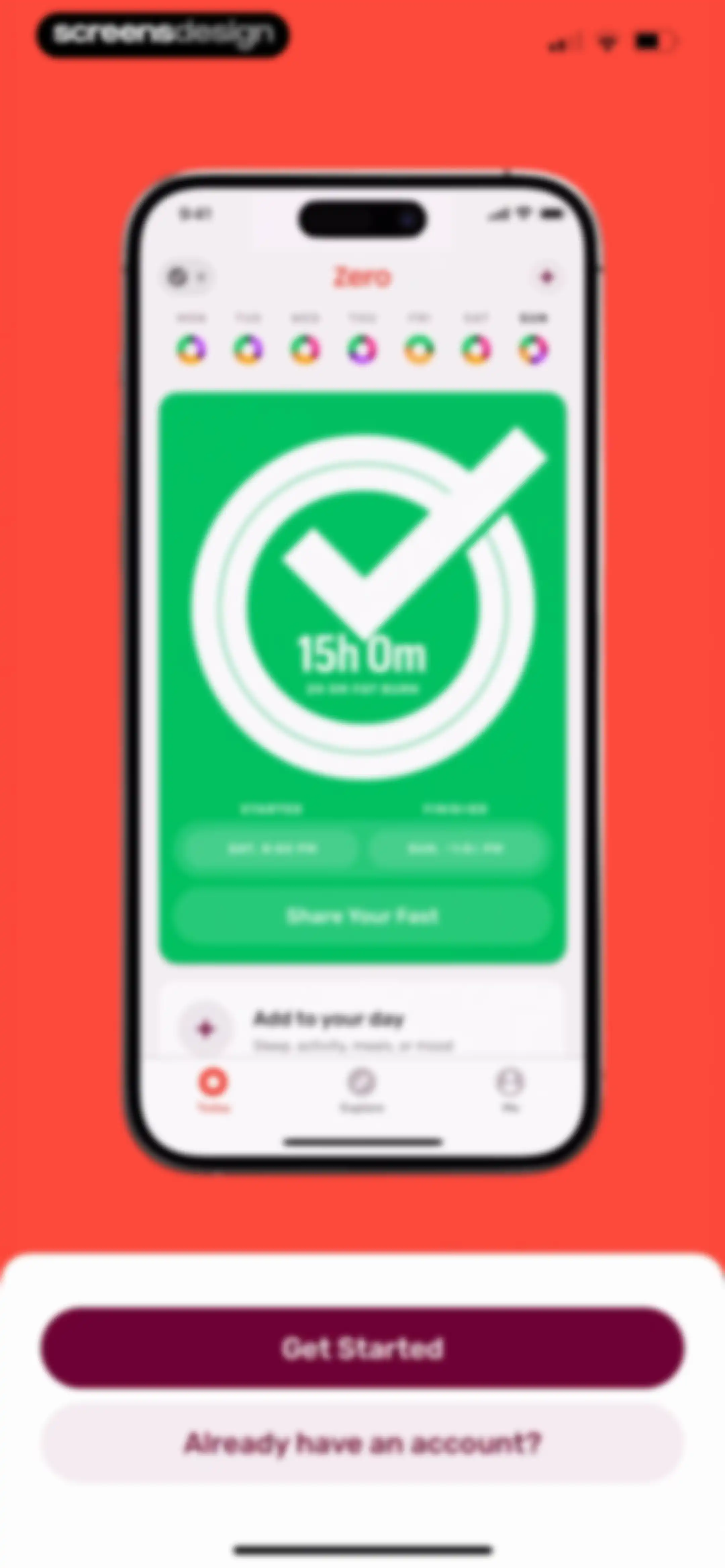 Zero: Fasting & Food Tracker screen 4