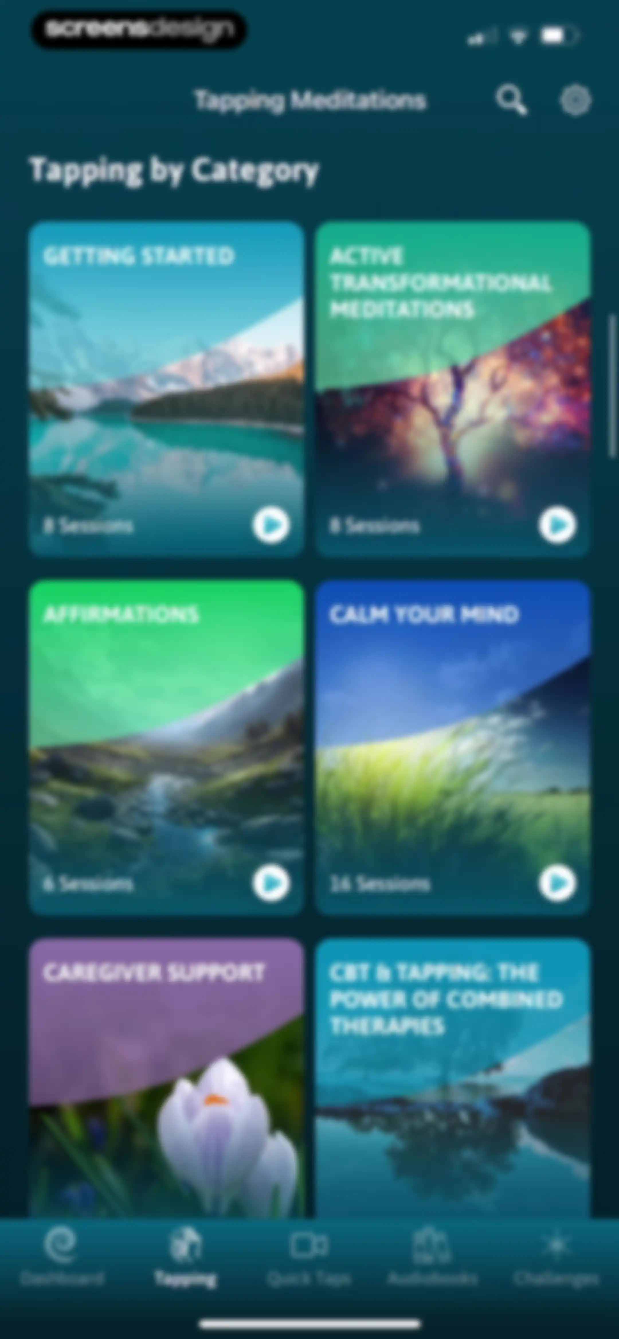 The Tapping Solution screen 60