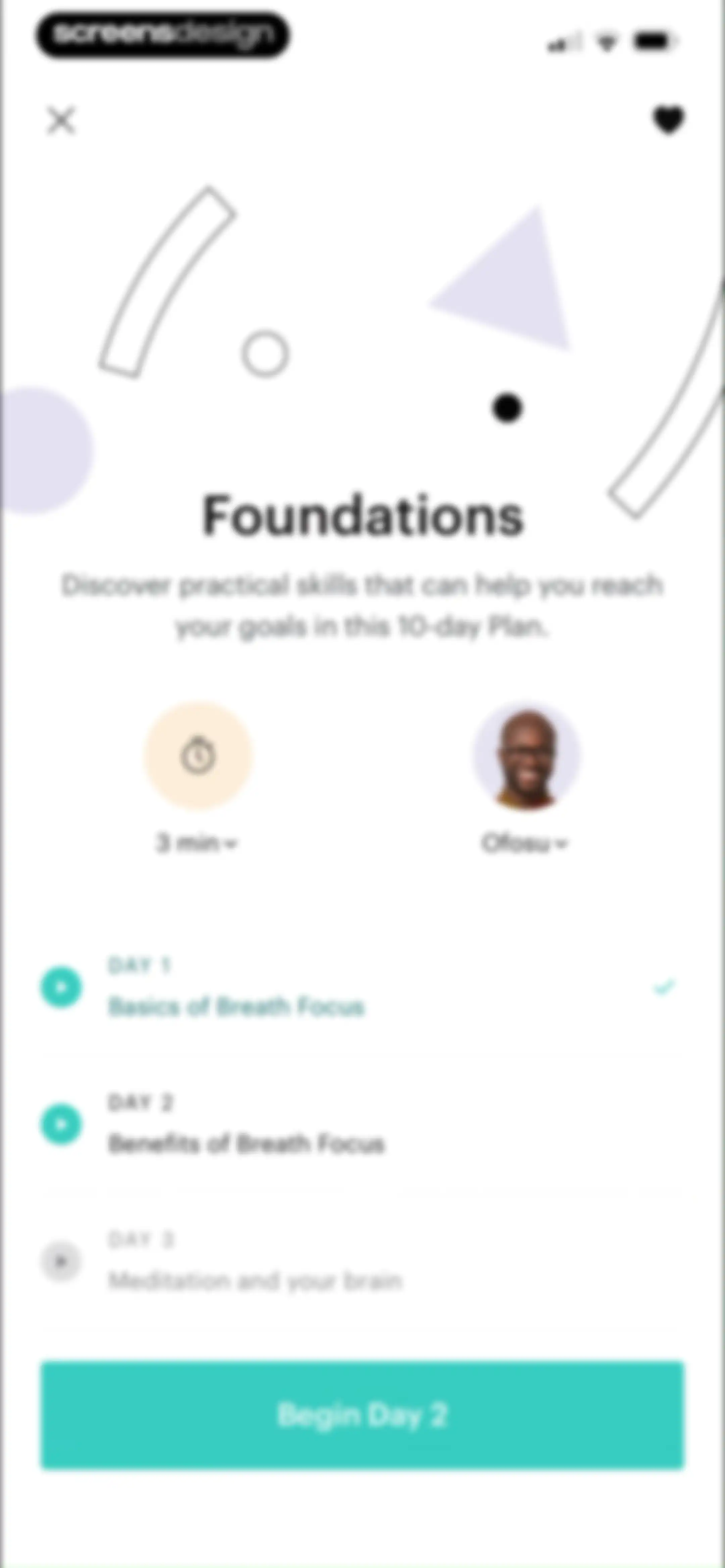 Balance: Meditation & Sleep screen 52