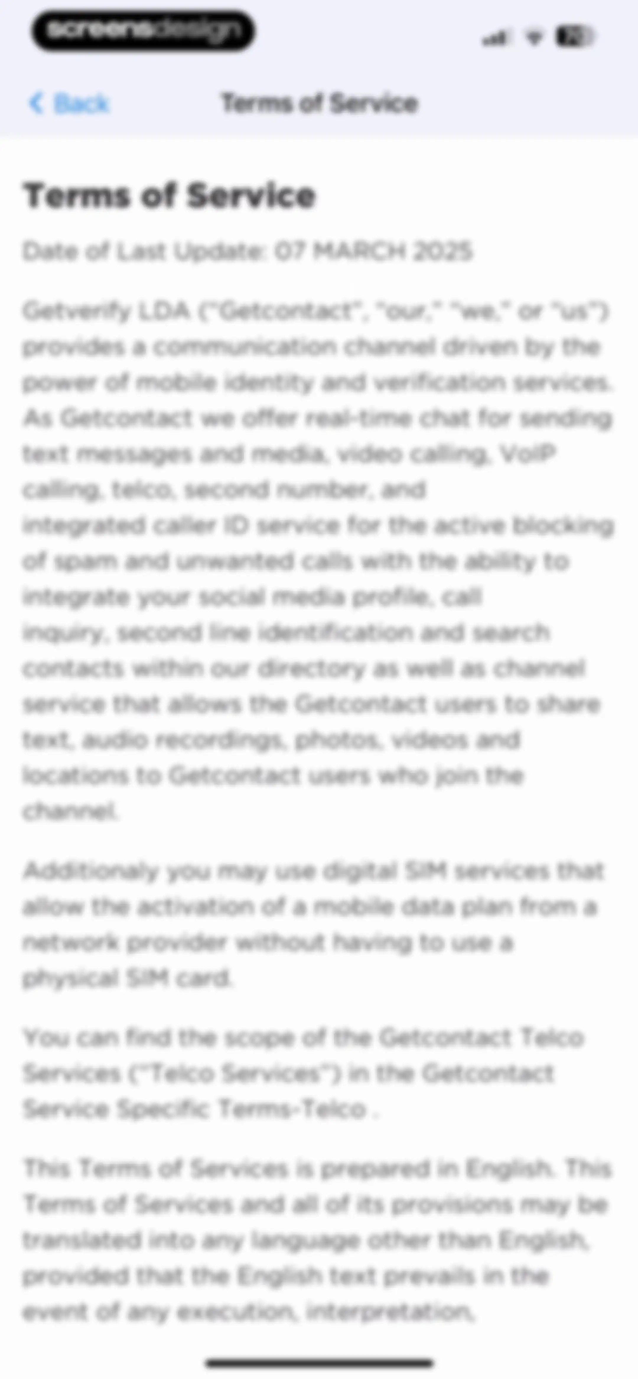 Getcontact screen 84