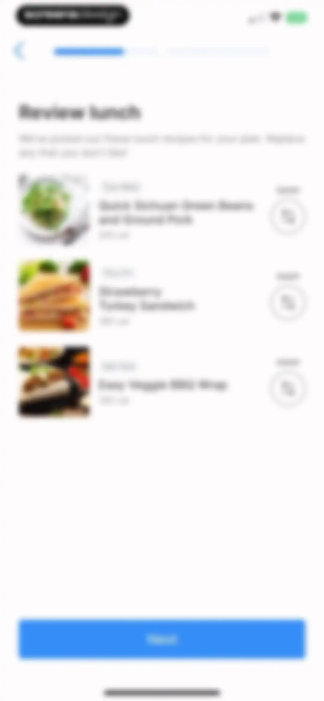 Intent - Meal Planner screen 53