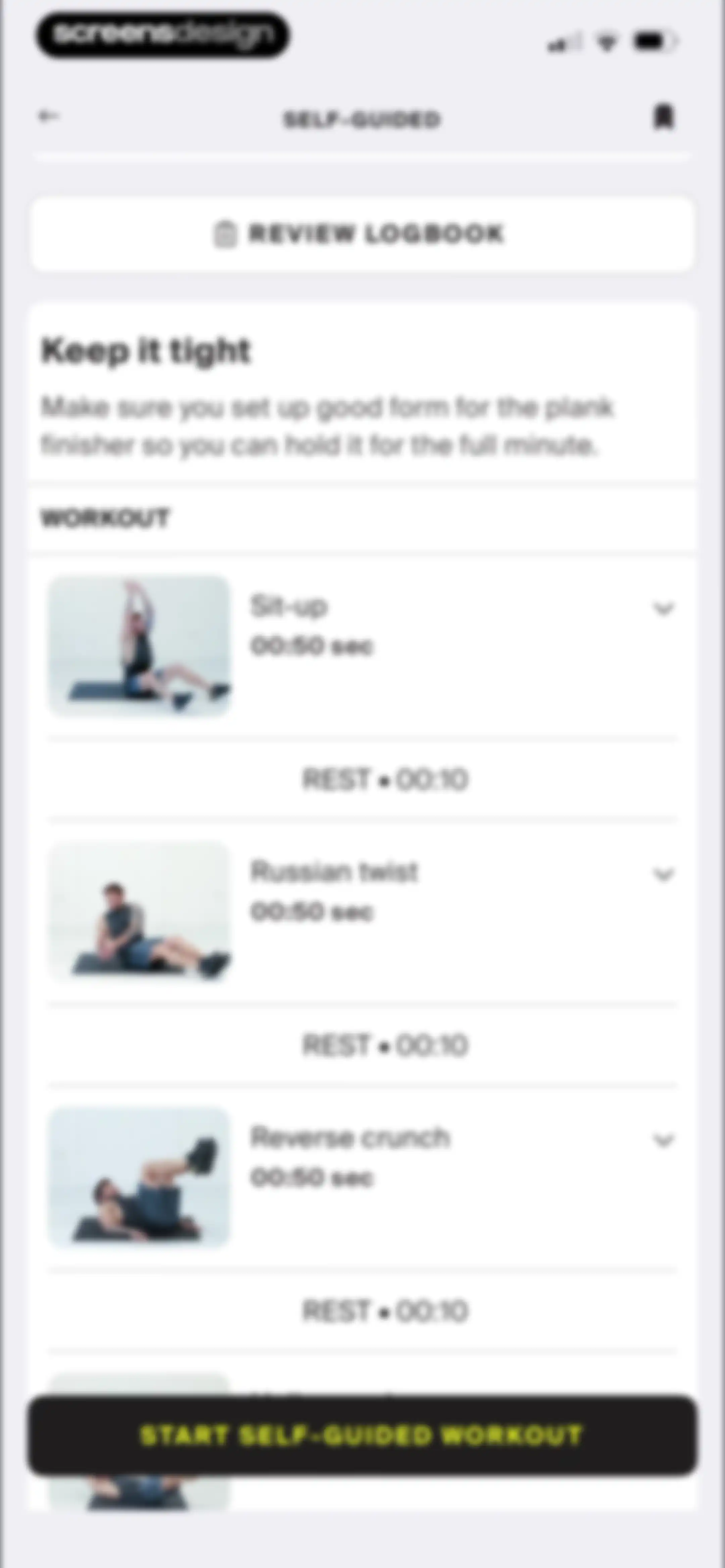Centr: Strength & Fitness App screen 62