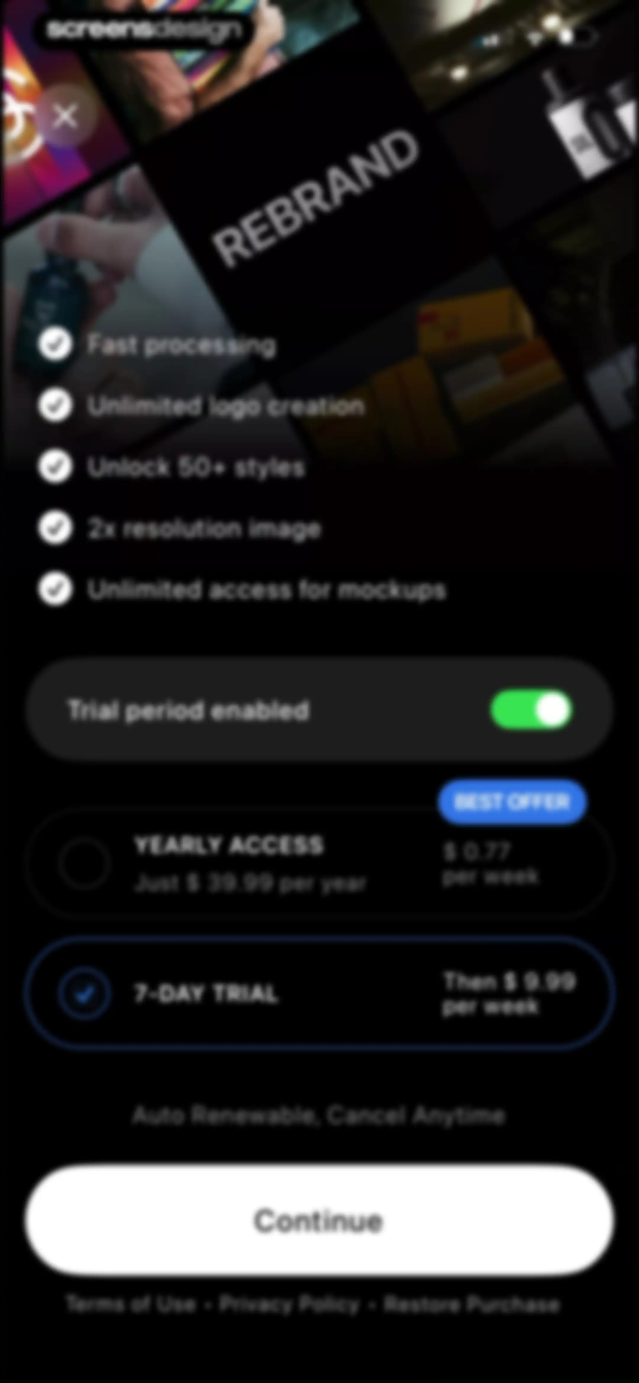 Rebrand - AI Logo Maker screen 7