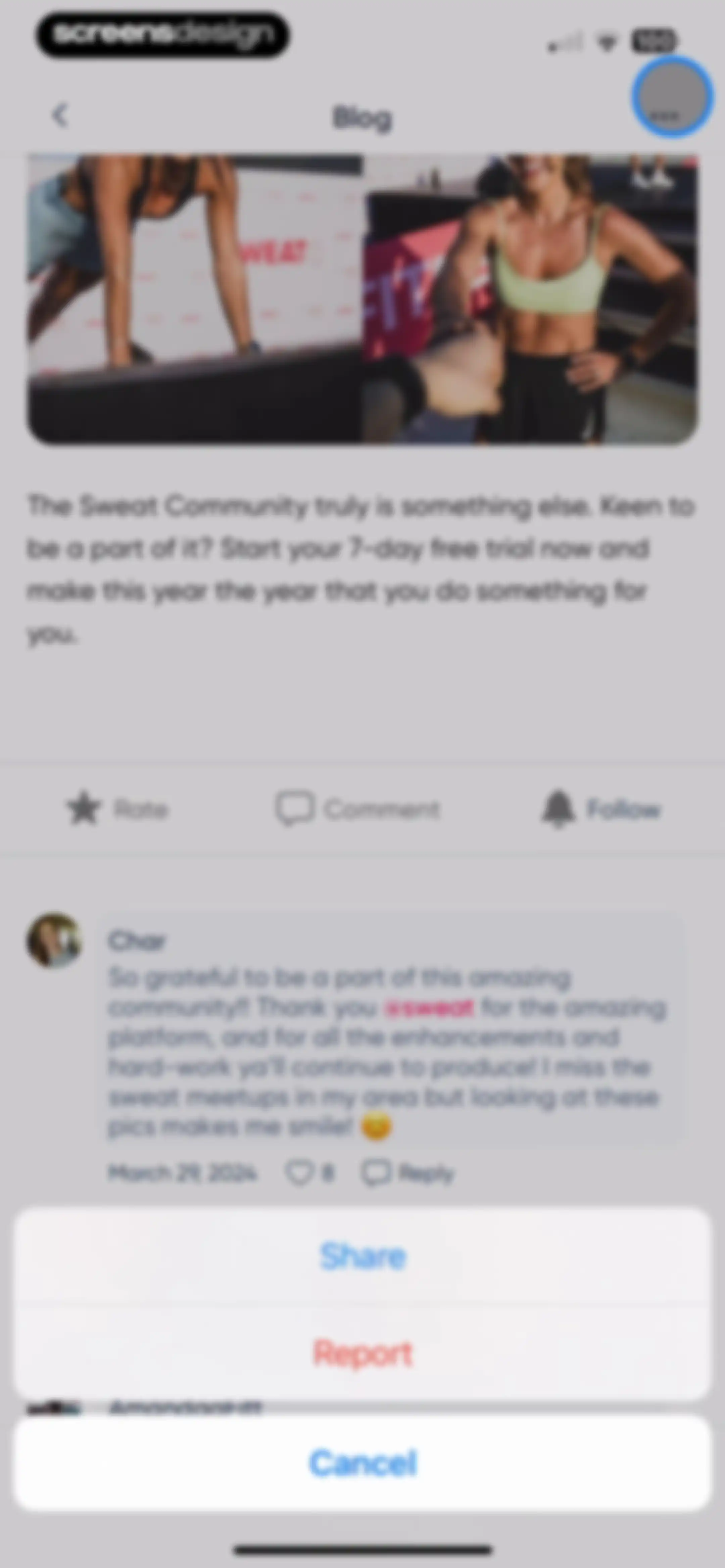 Sweat: Fitness App For Women screen 154