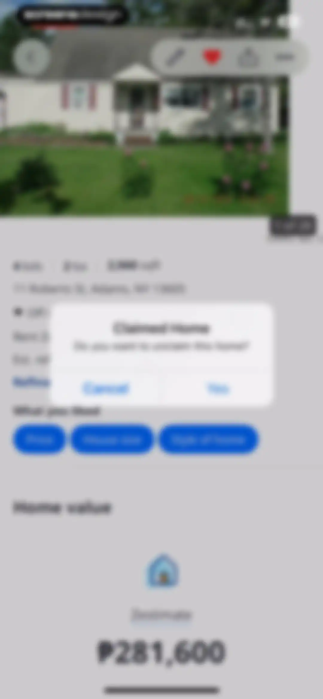 Zillow Real Estate & Rentals screen 155