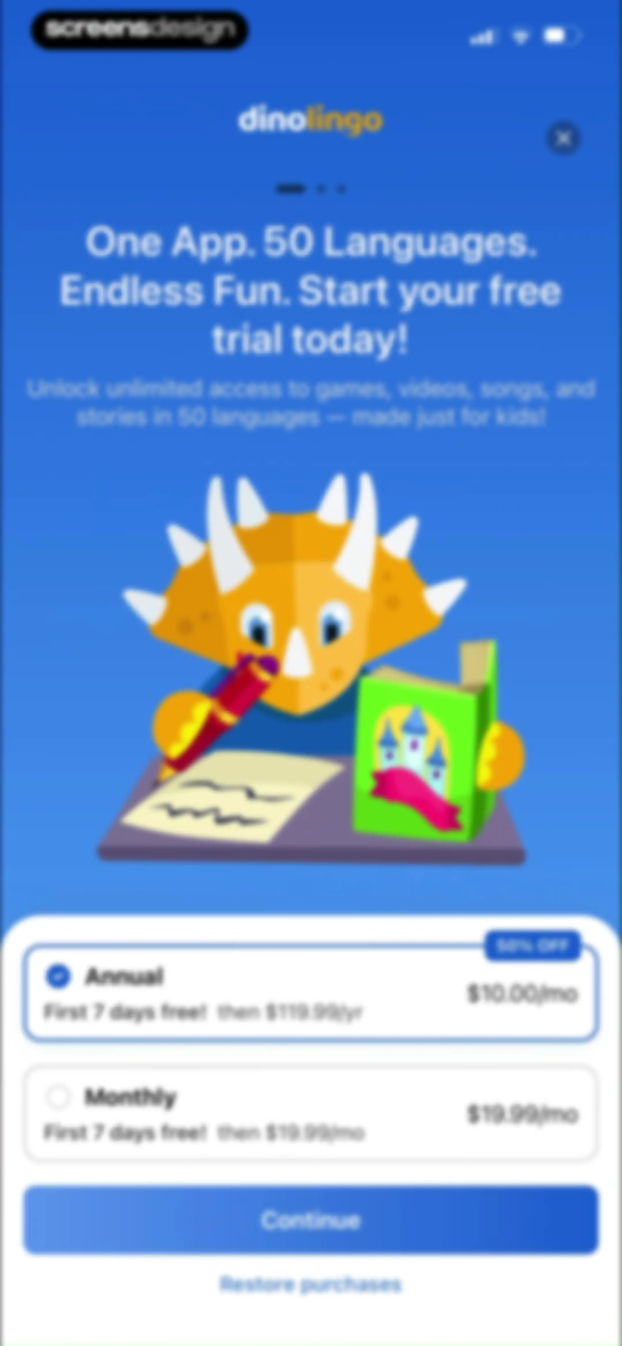 Dinolingo Kids Learn Languages screen 12