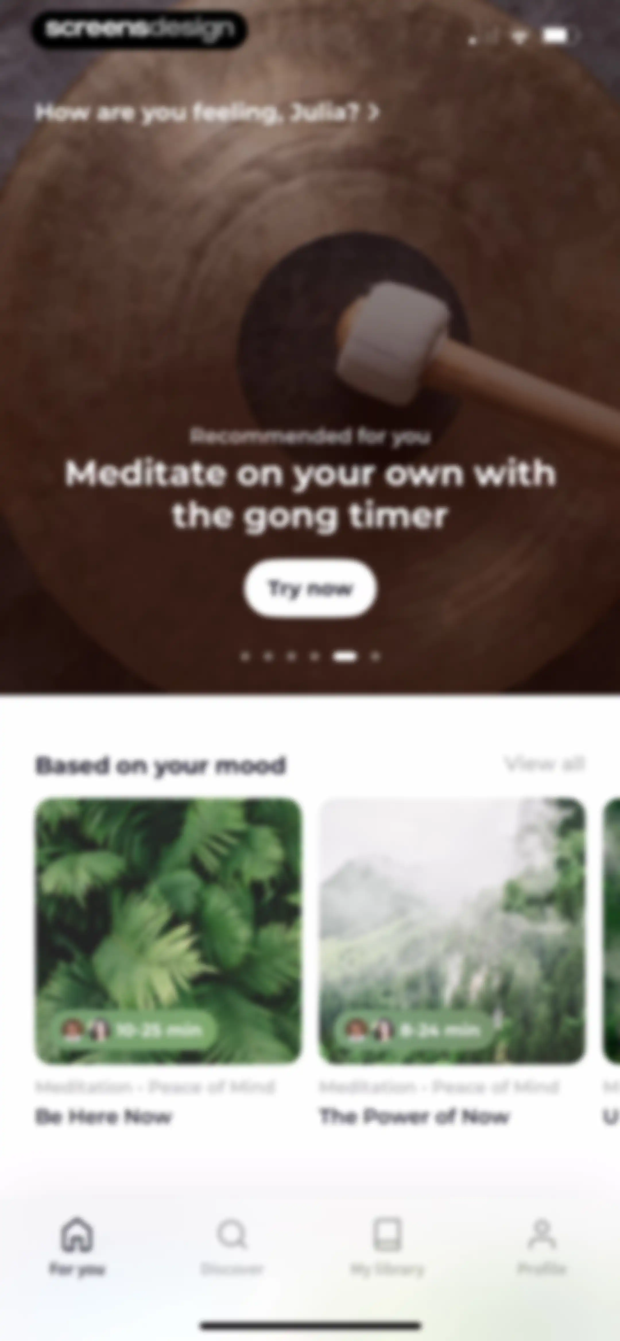 Meditation Moments - Guided screen 24