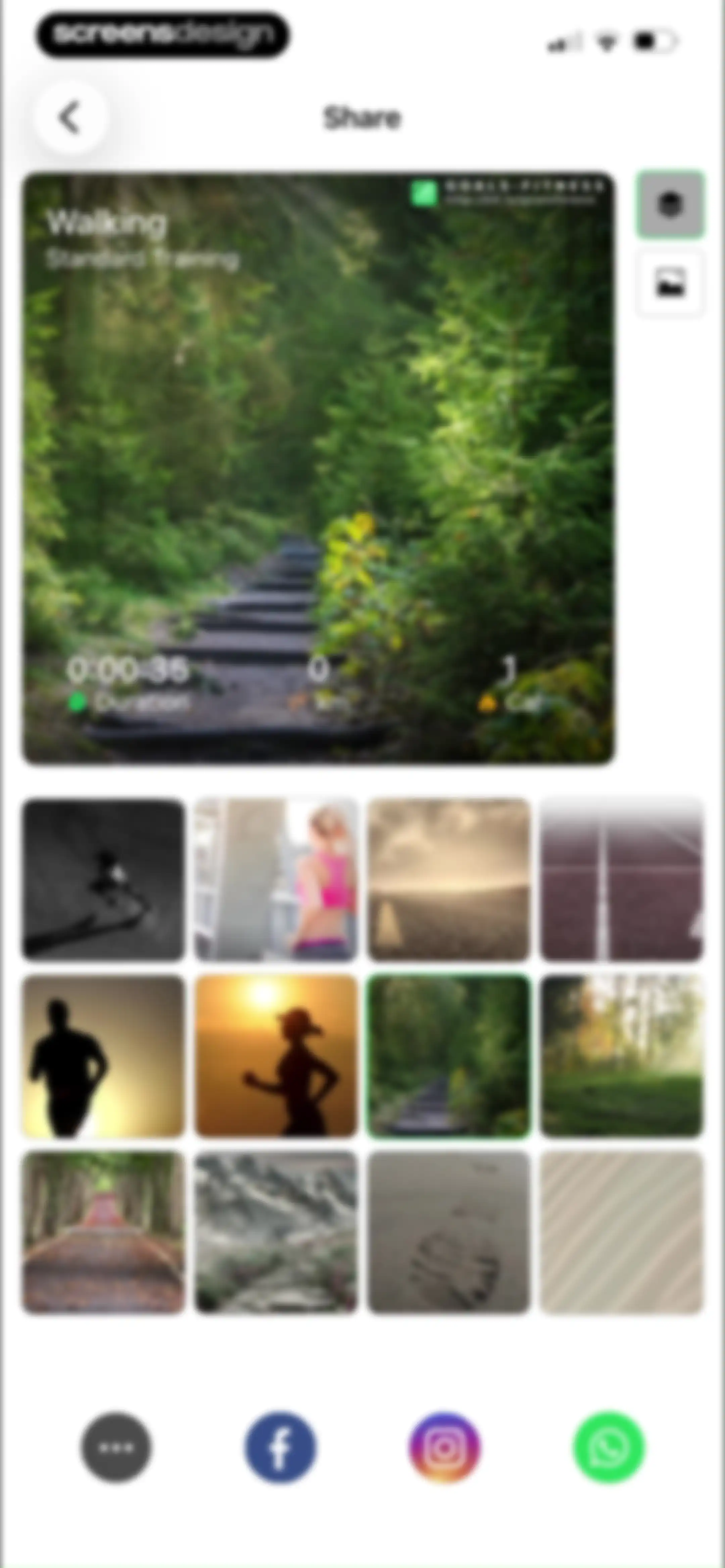 Running Walking Tracker Goals screen 35