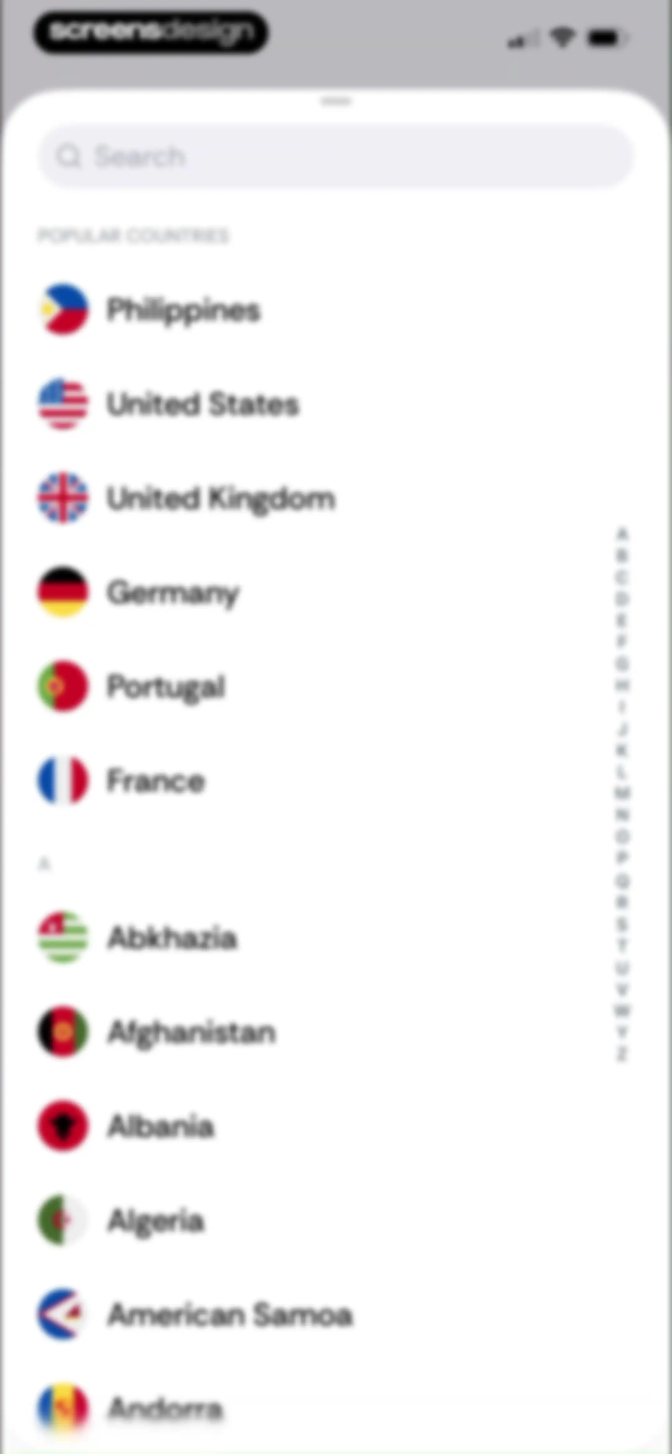 Country Days Tracker: Bounded screen 61