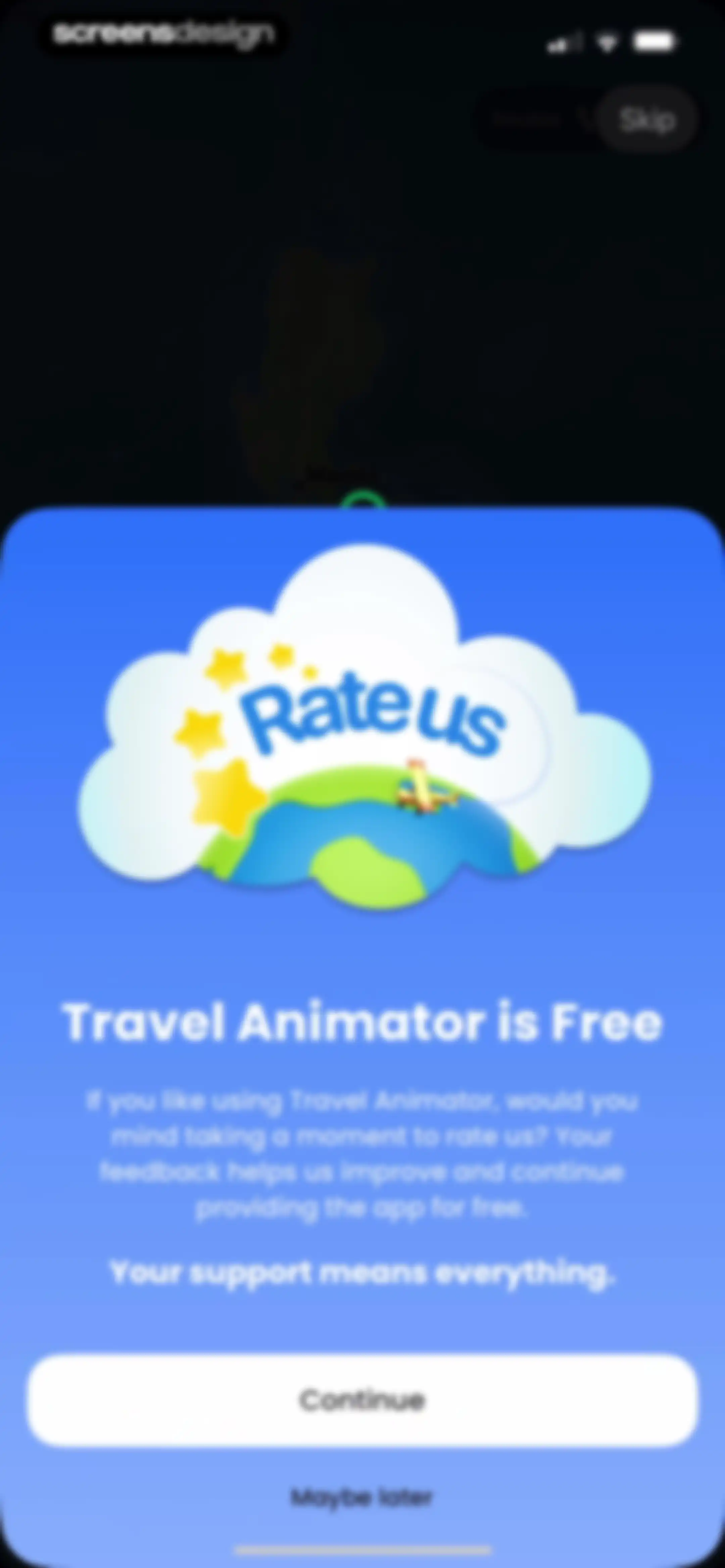 TravelAnimator: Journey Route screen 17