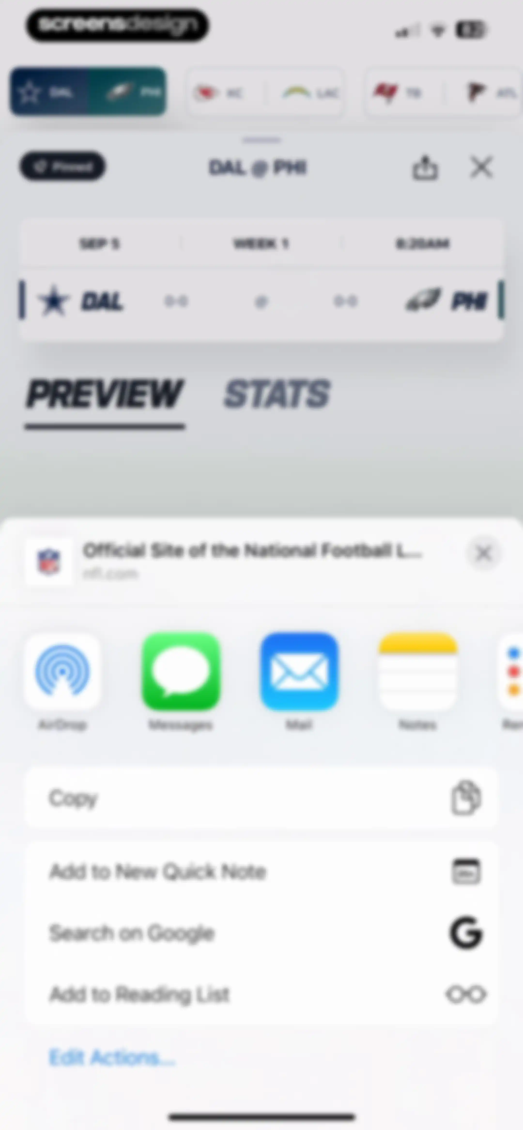 NFL screen 74