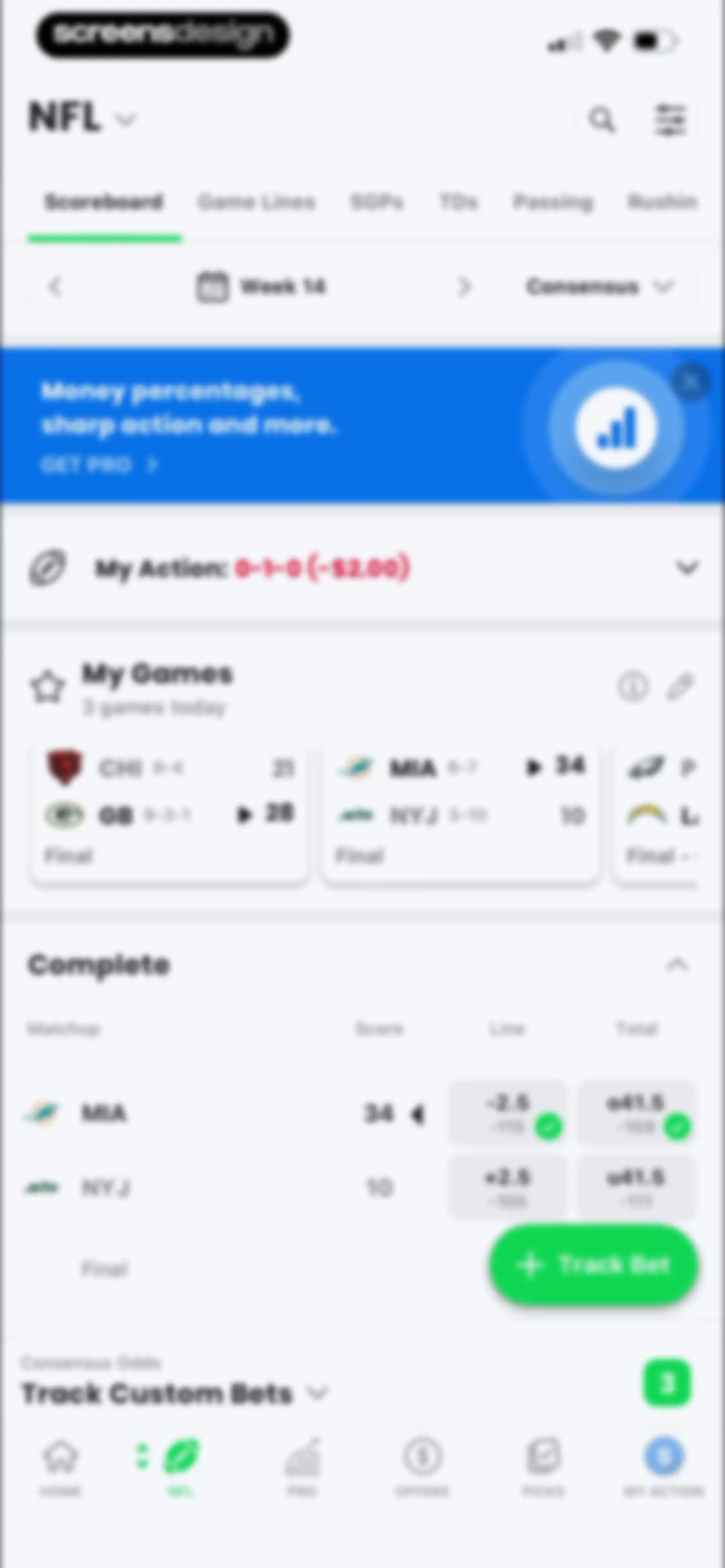 Action Network: Sports Betting screen 106