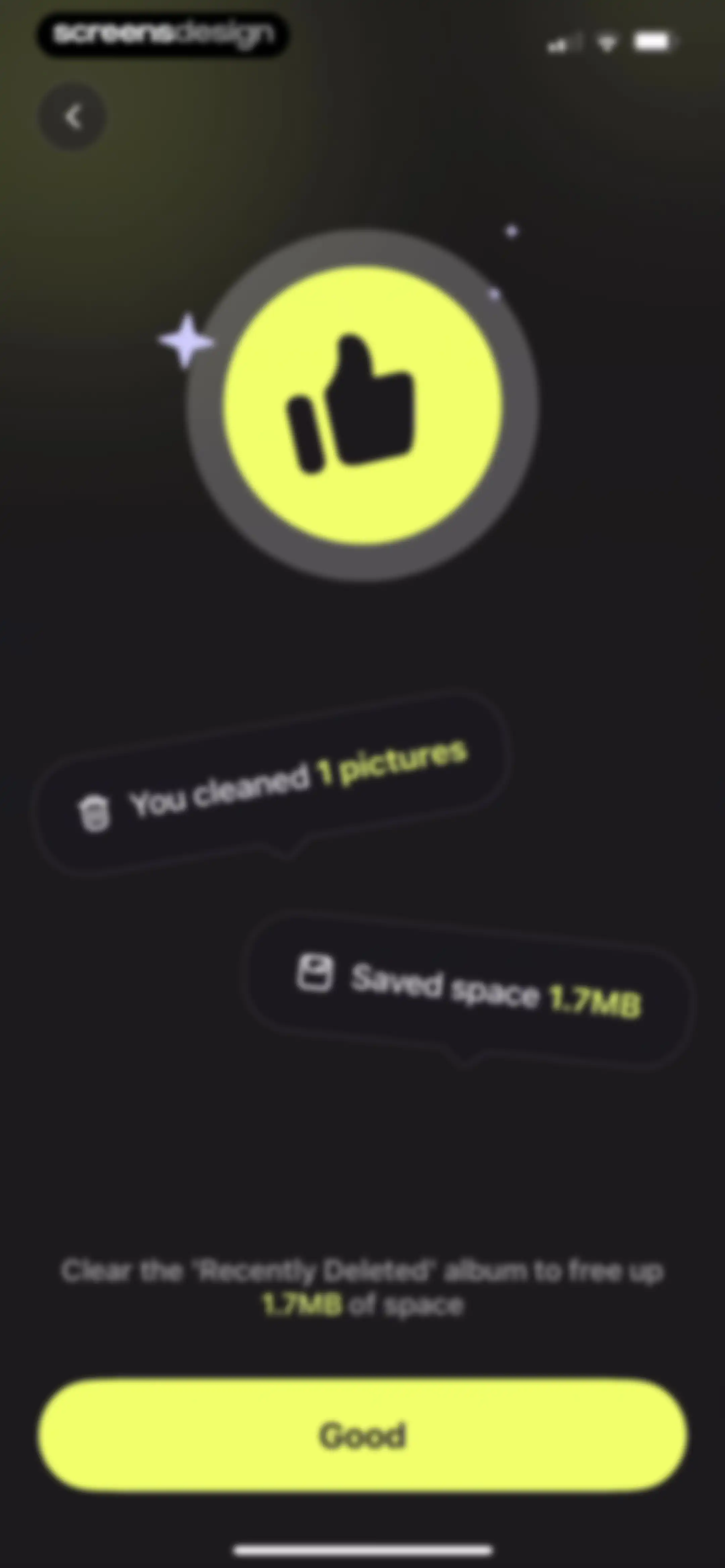 Lumi Cleaner: storage cleaner screen 28
