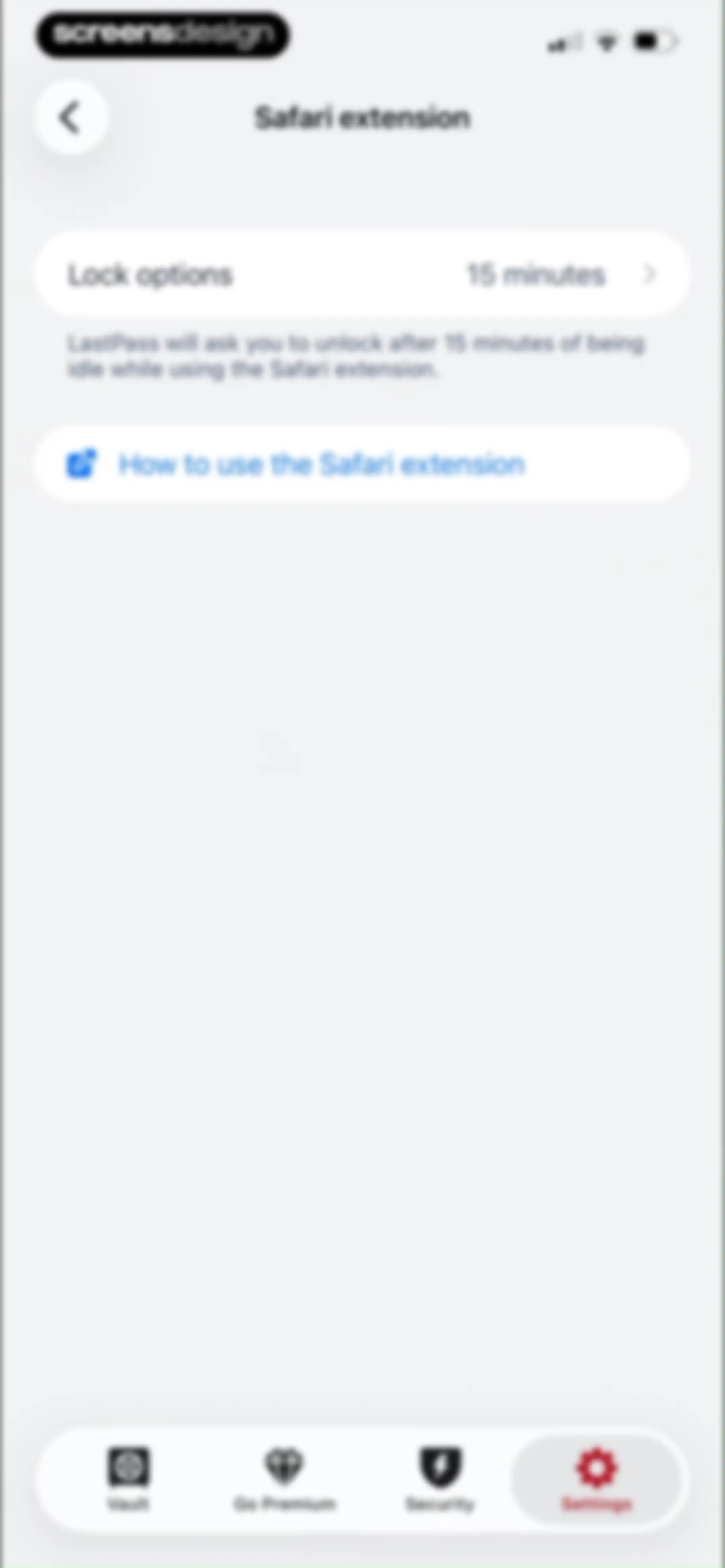 LastPass Password Manager screen 88