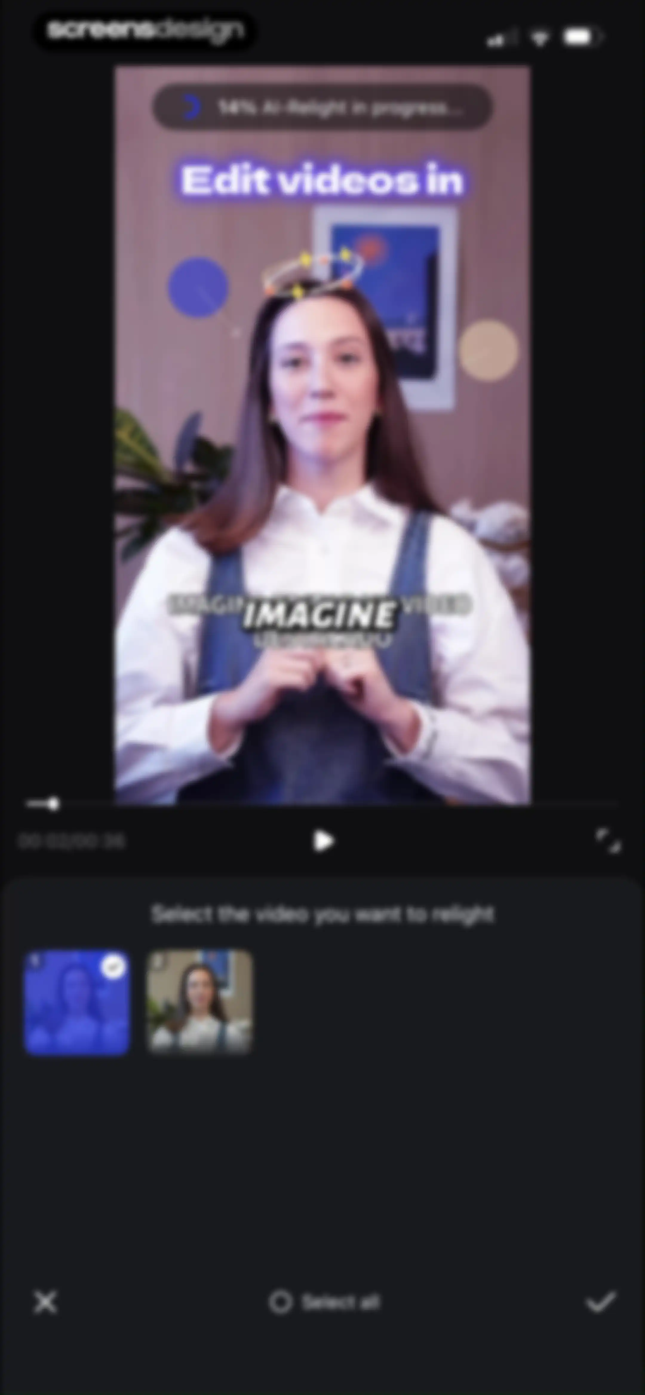 Vmake Labs: create viral video screen 57