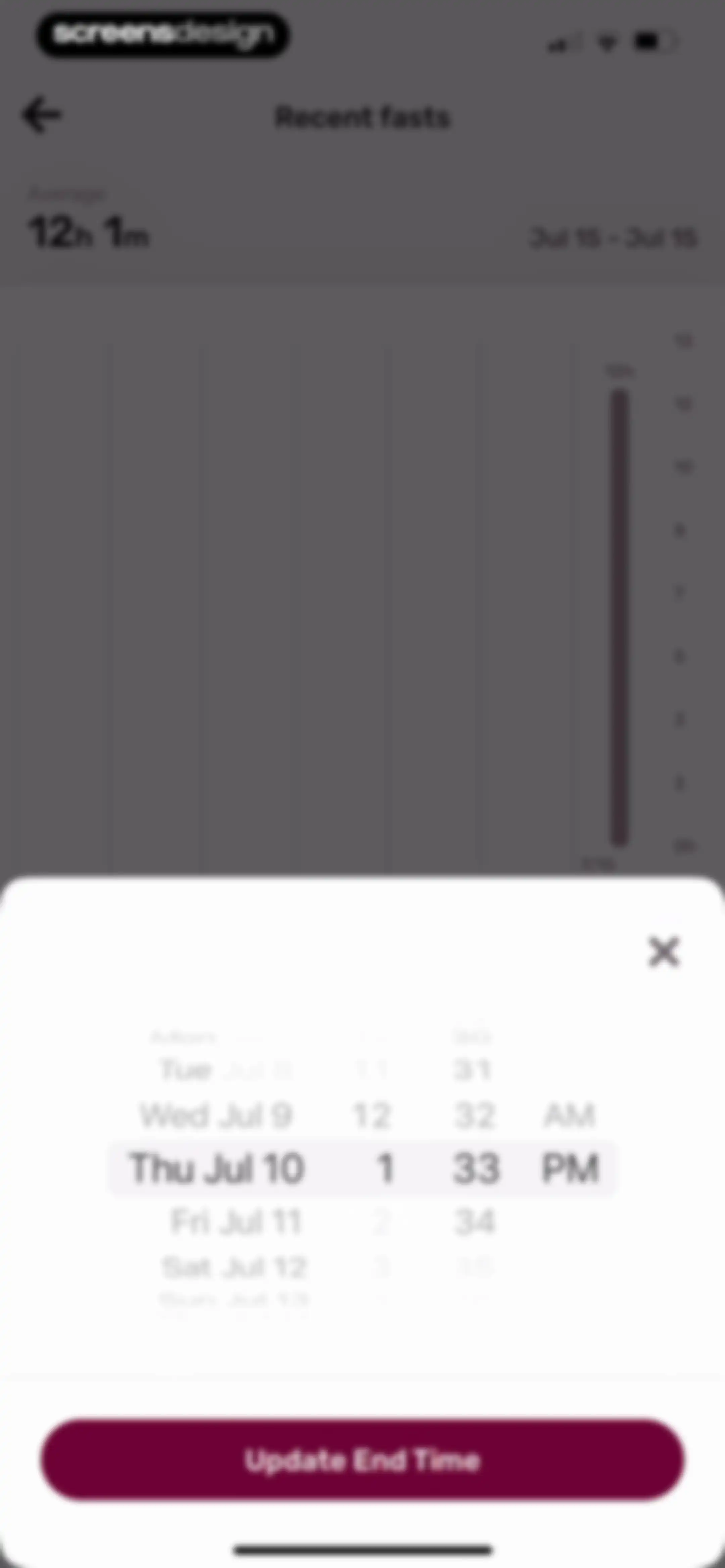 Zero: Fasting & Food Tracker screen 132
