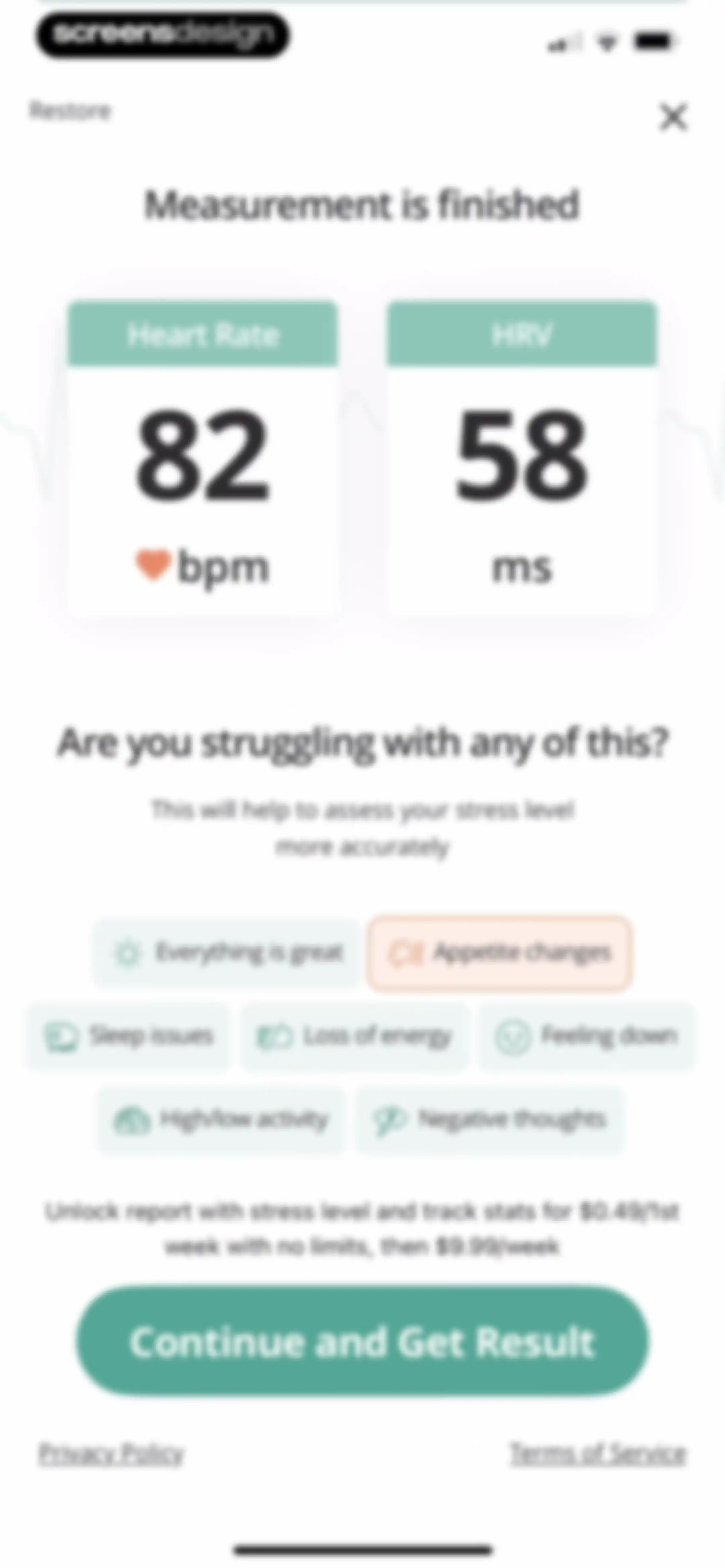 Pulsebit: Heart Rate Monitor screen 82