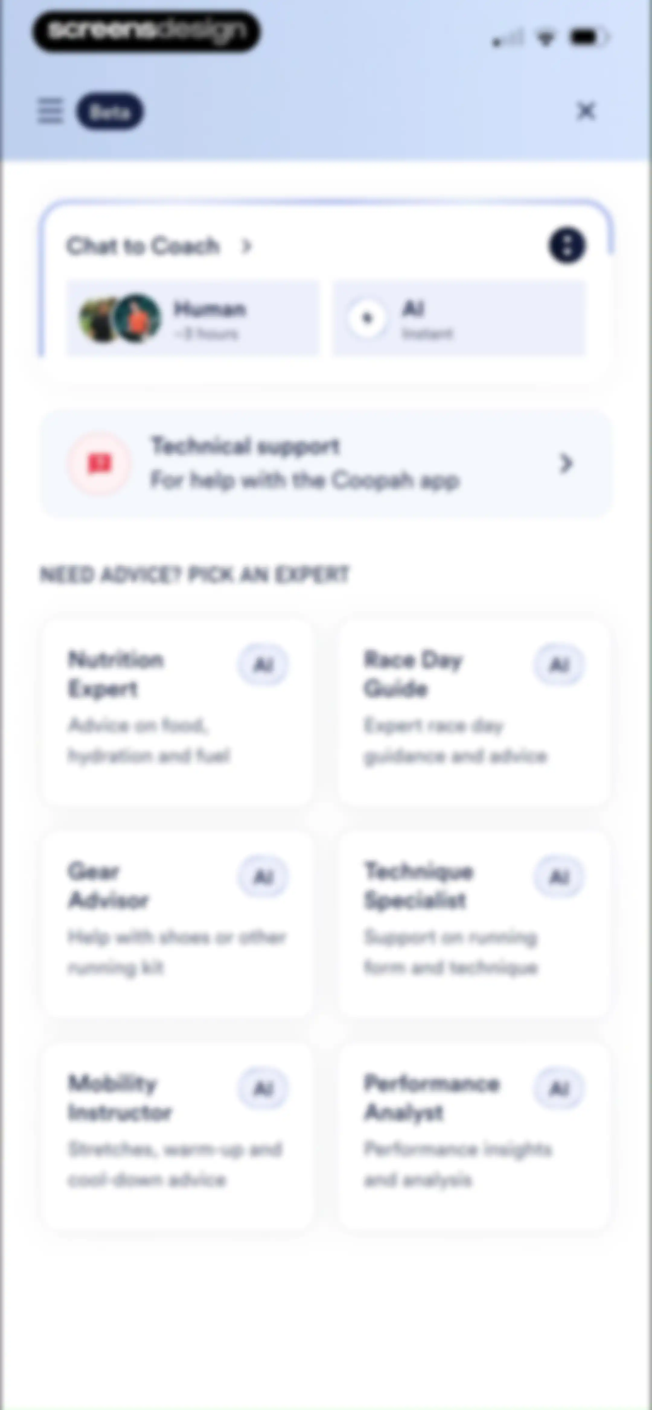 Coopah: The Run Coaching App screen 129