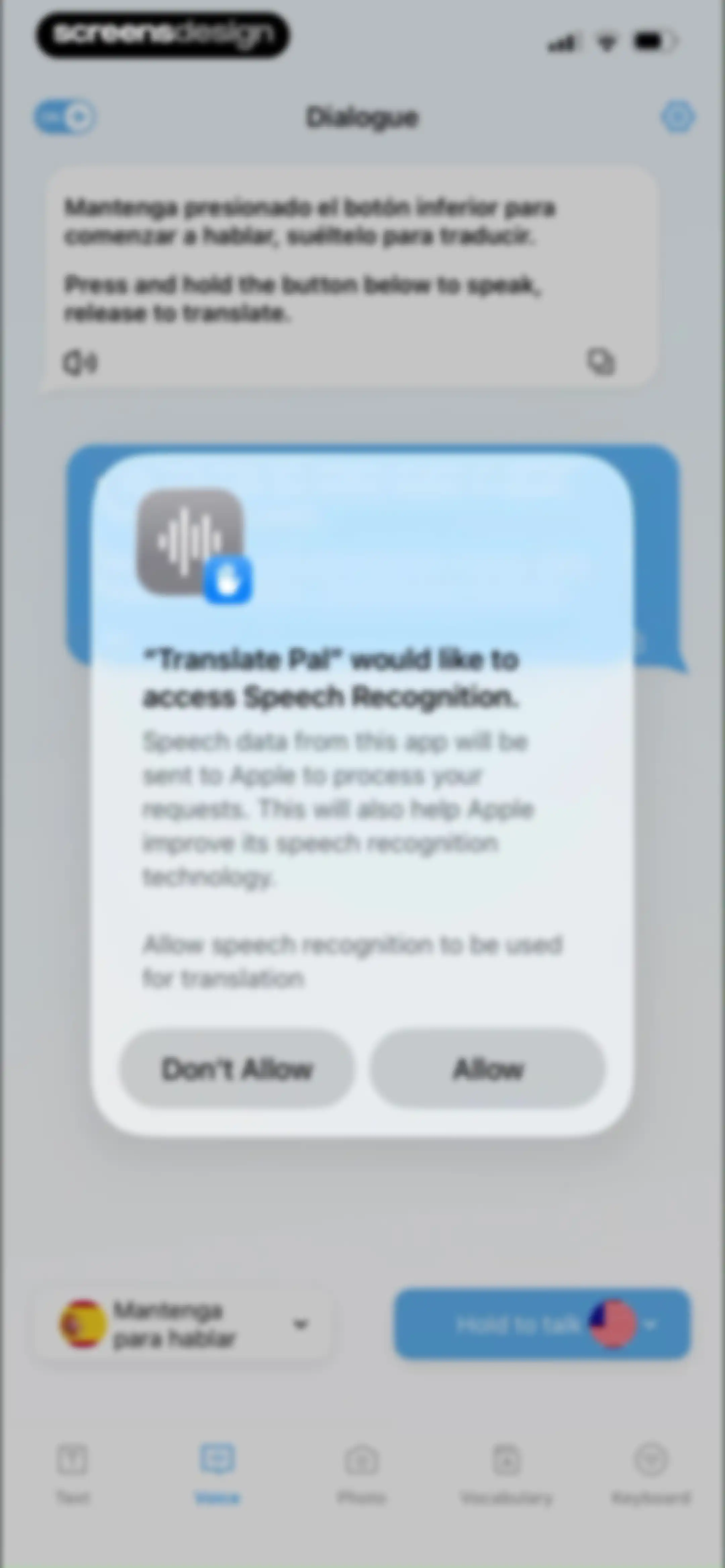 Translate Pal, Translate App screen 35