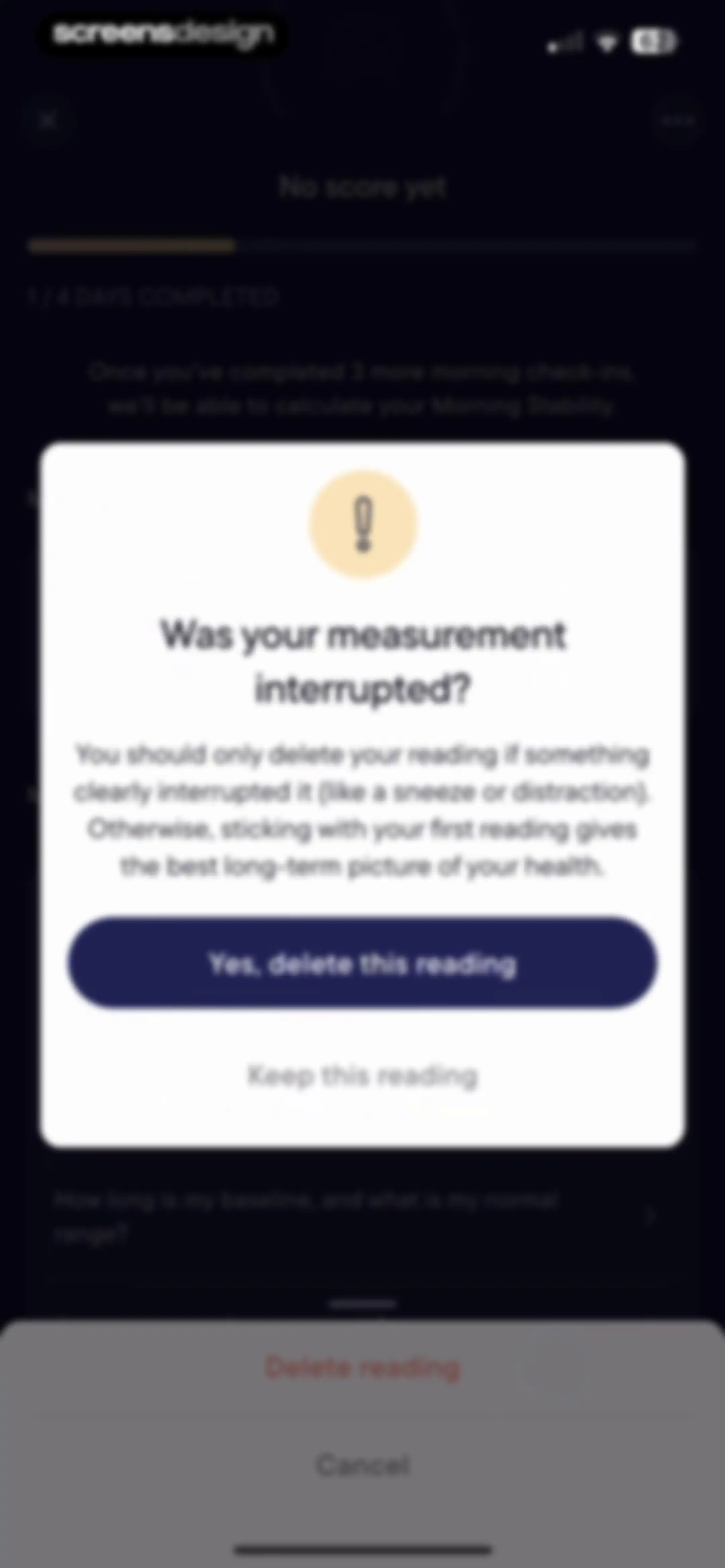 Visible: Pacing for illness screen 97