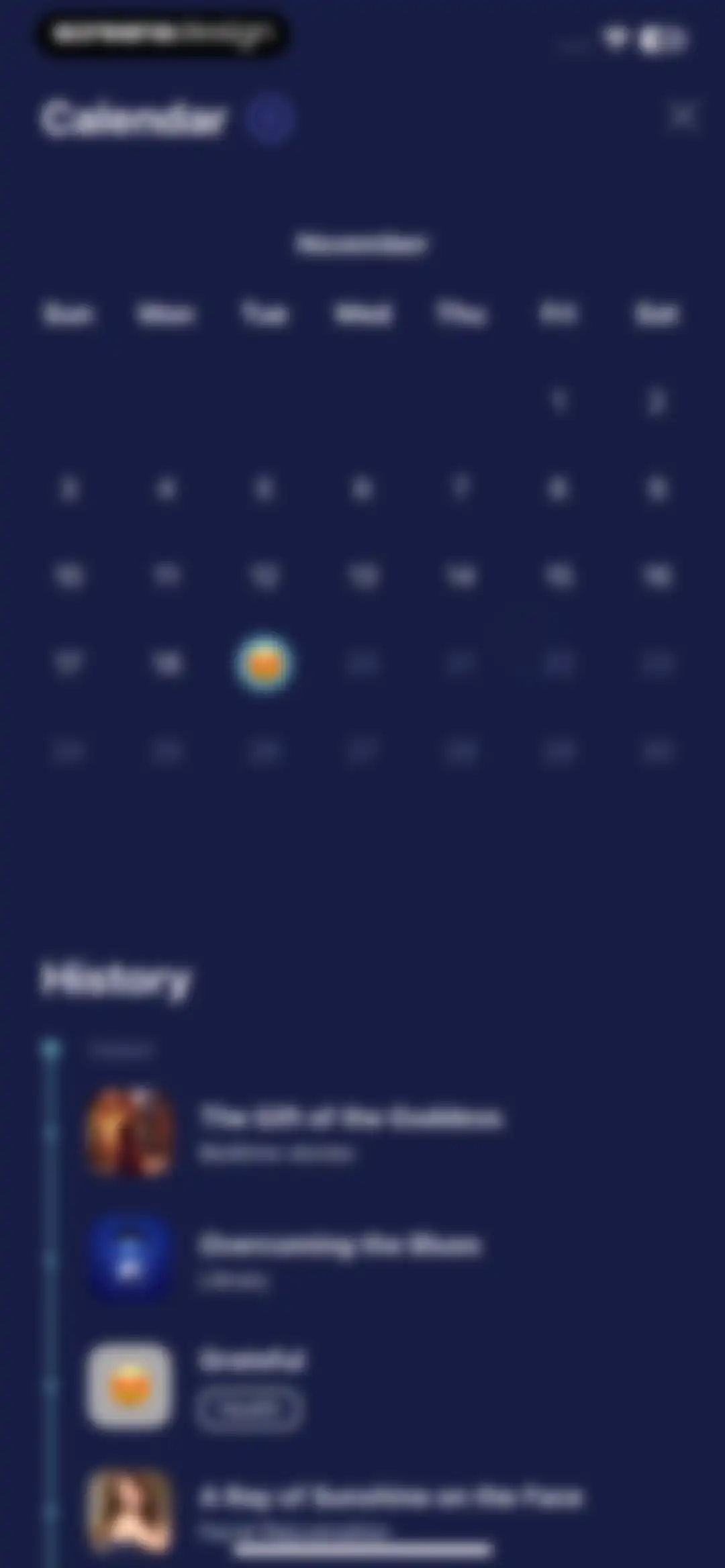 Mo Meditation, Sleep, Recovery screen 89