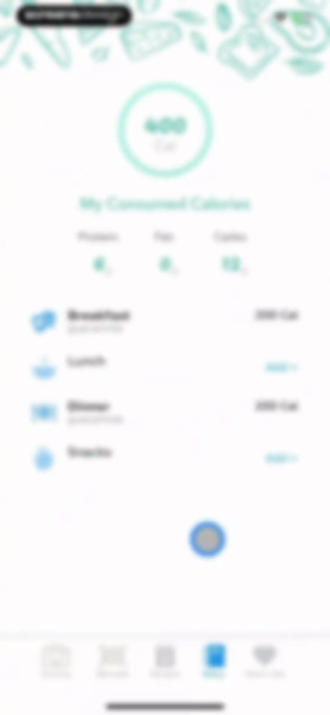 Pulse Checker. Calorie Manager screen 20