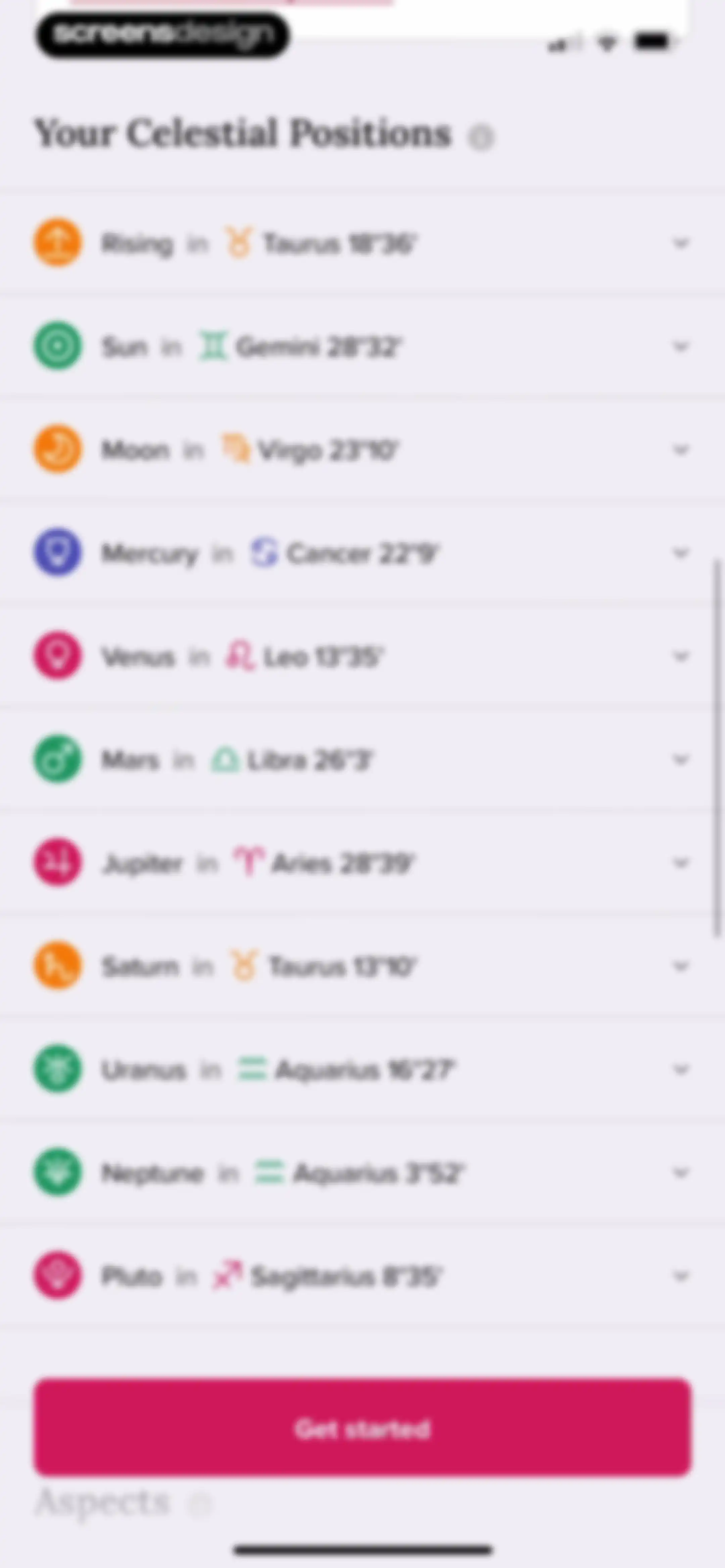 FORCETELLER: Daily Horoscope screen 21