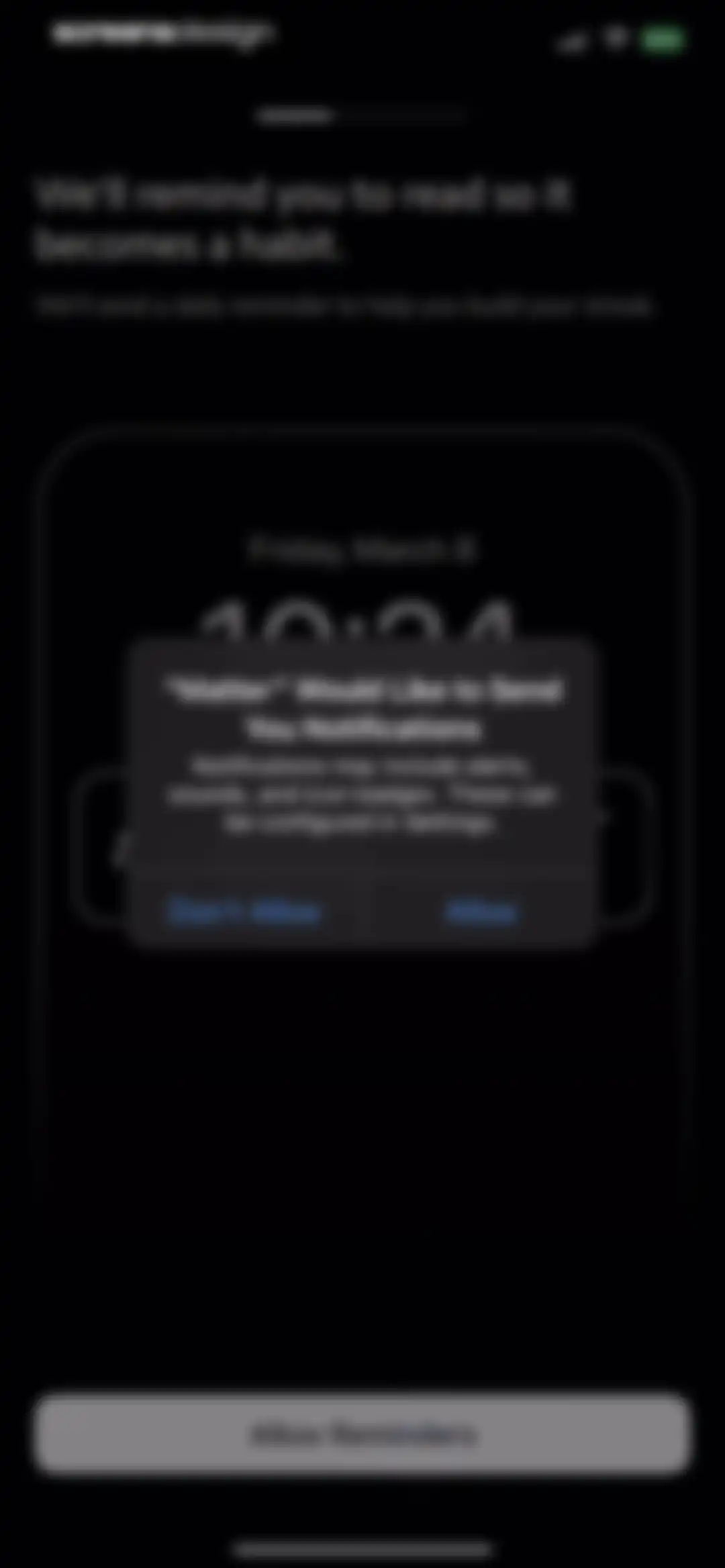 Matter: Reading App screen 9