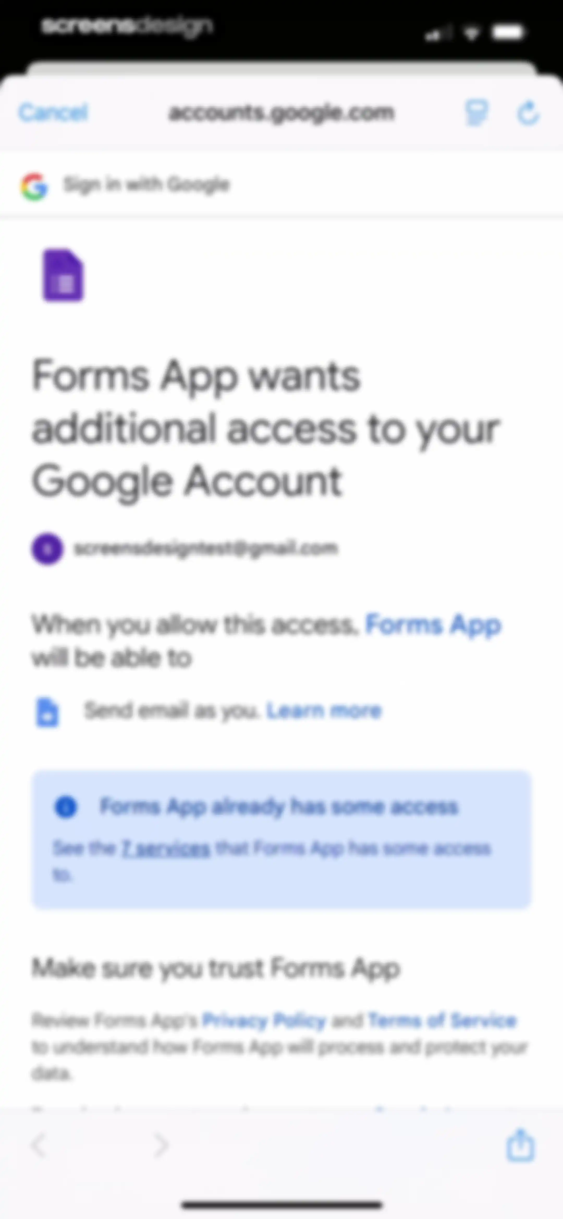 Forms for Google Docs screen 73