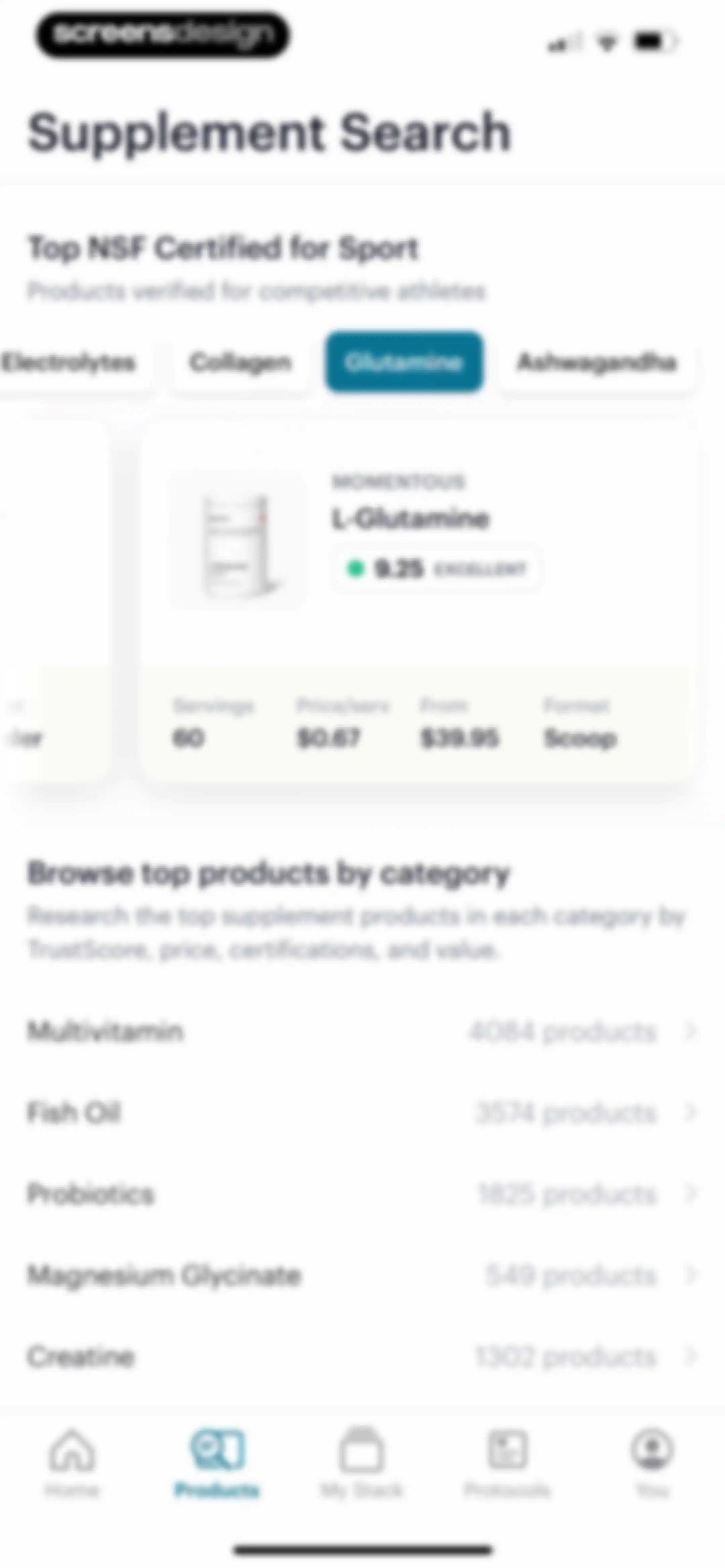 SuppCo: Supplement Scanner screen 148
