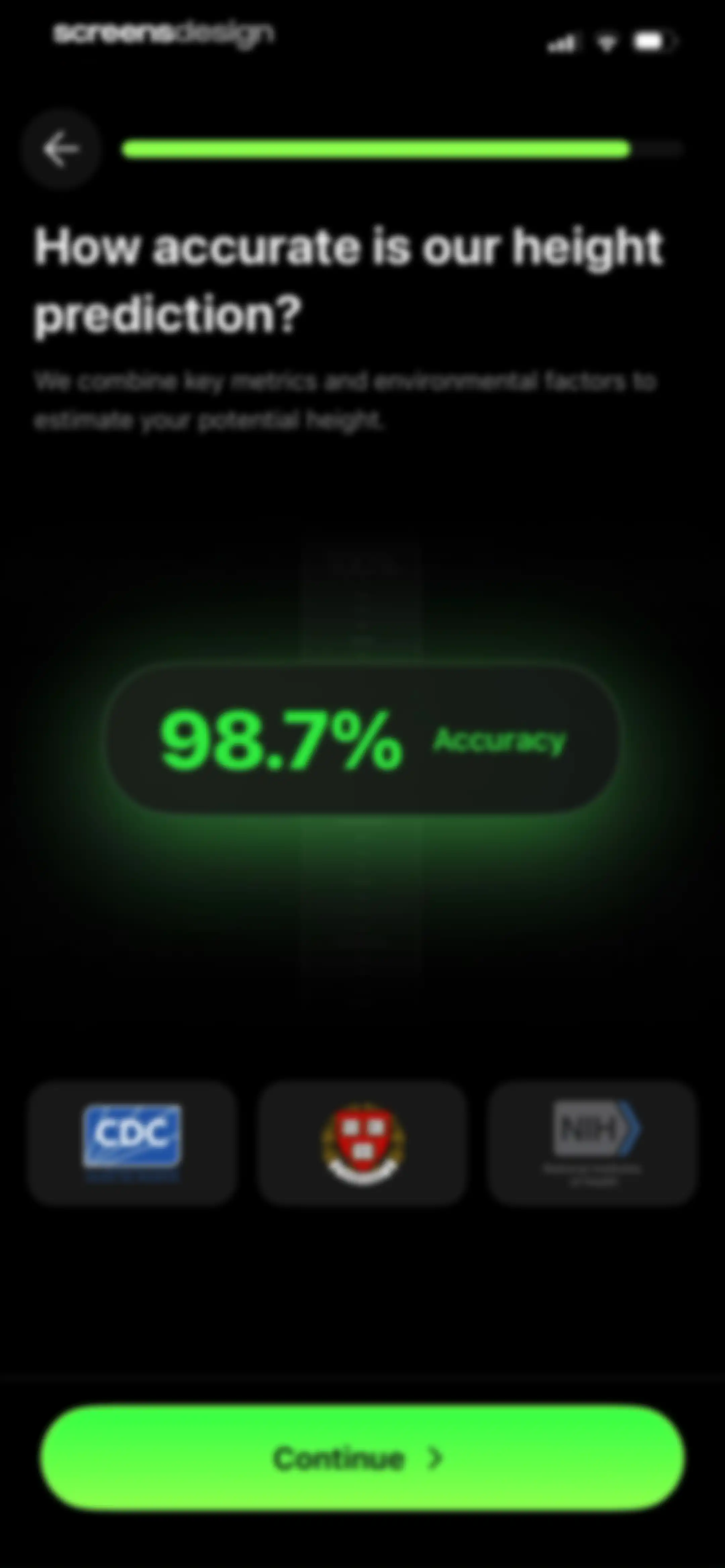 GoTall - Height Predictor screen 39