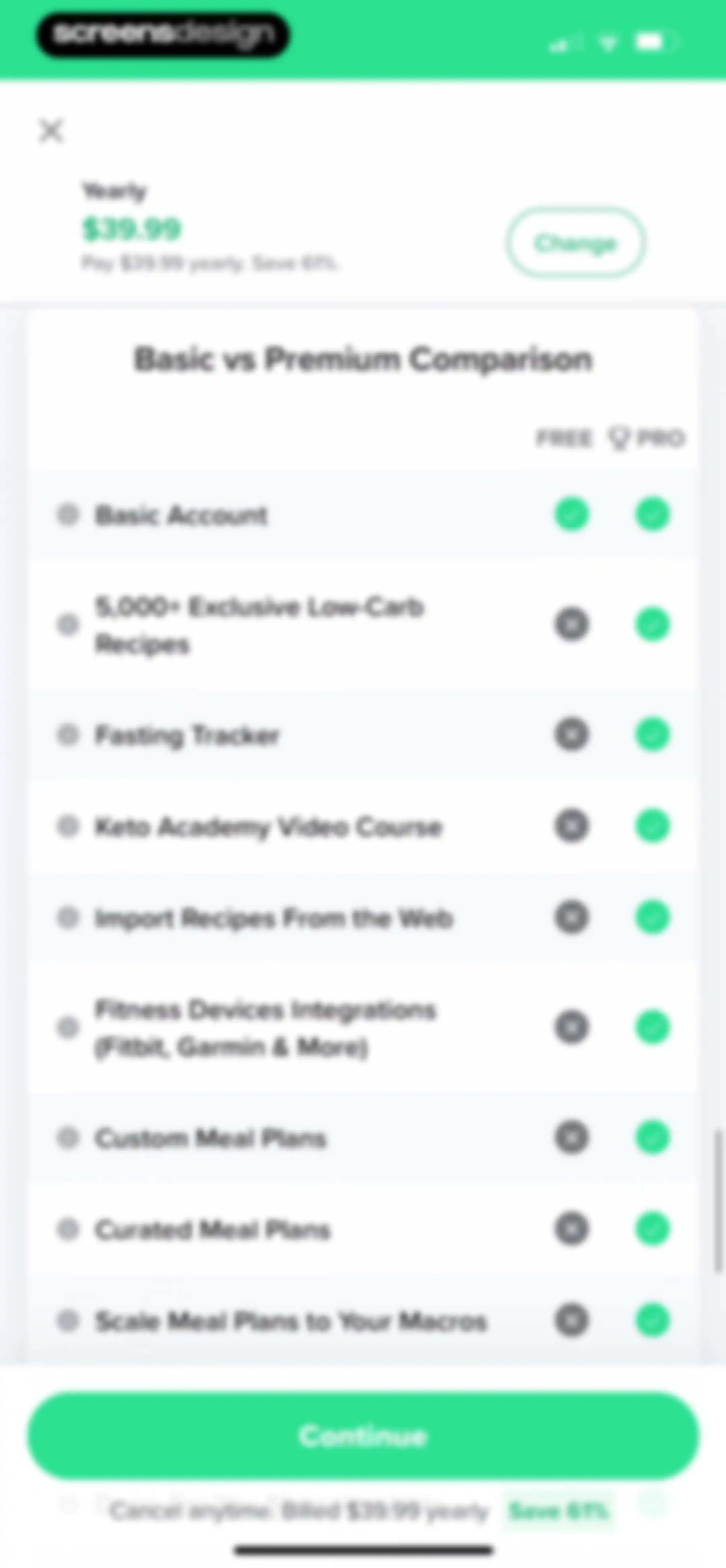 Carb Manager: Keto & Macro Log screen 42