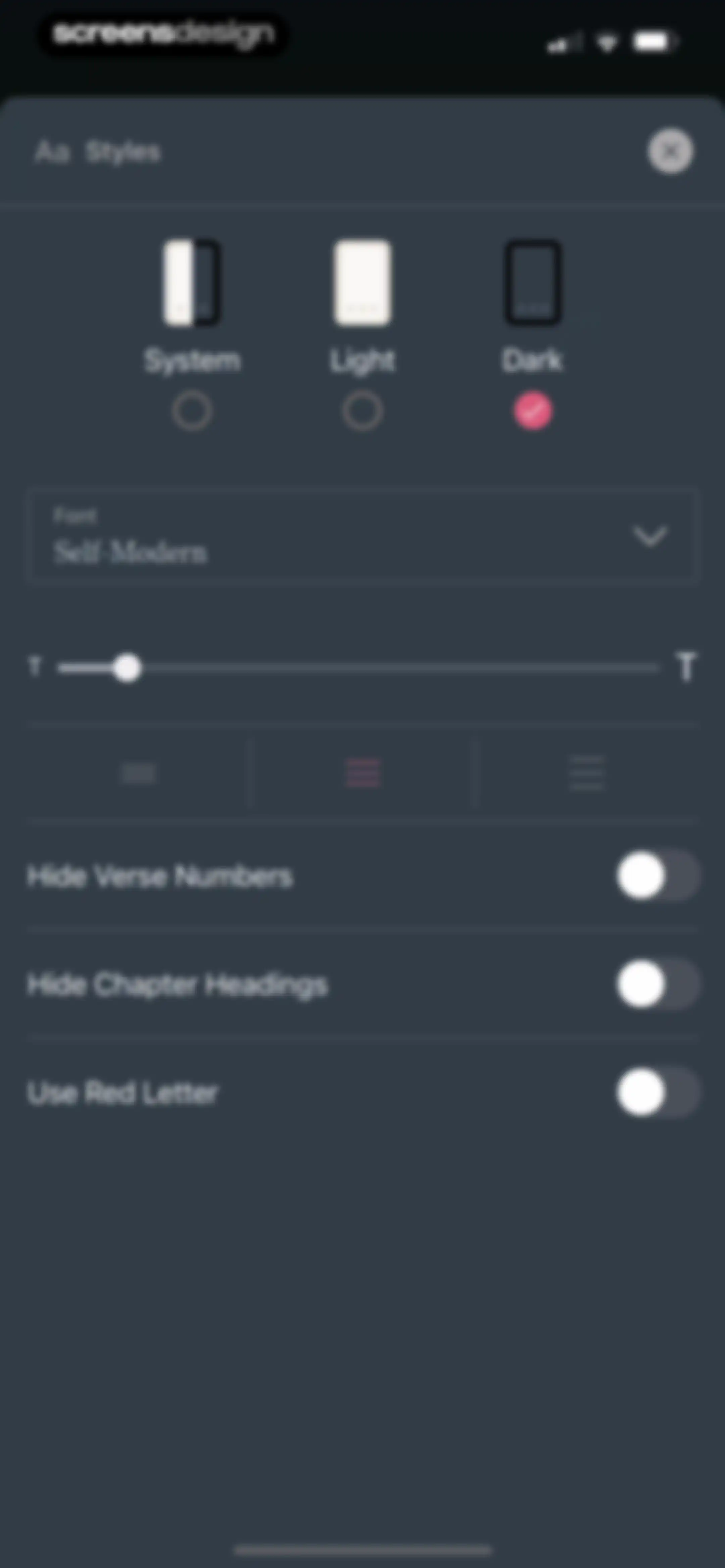Dwell: Audio Bible screen 43