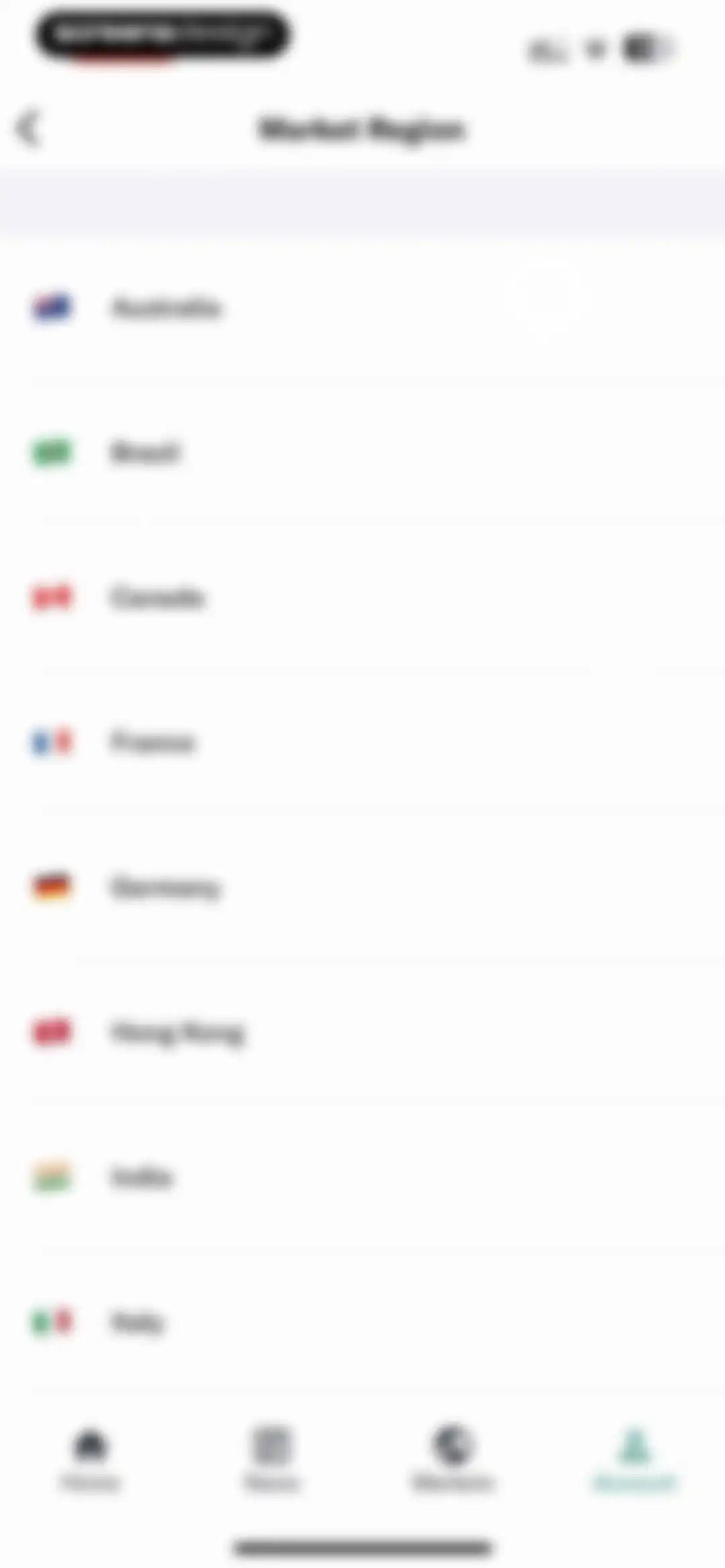 Yahoo Finance: Stocks, Markets screen 194