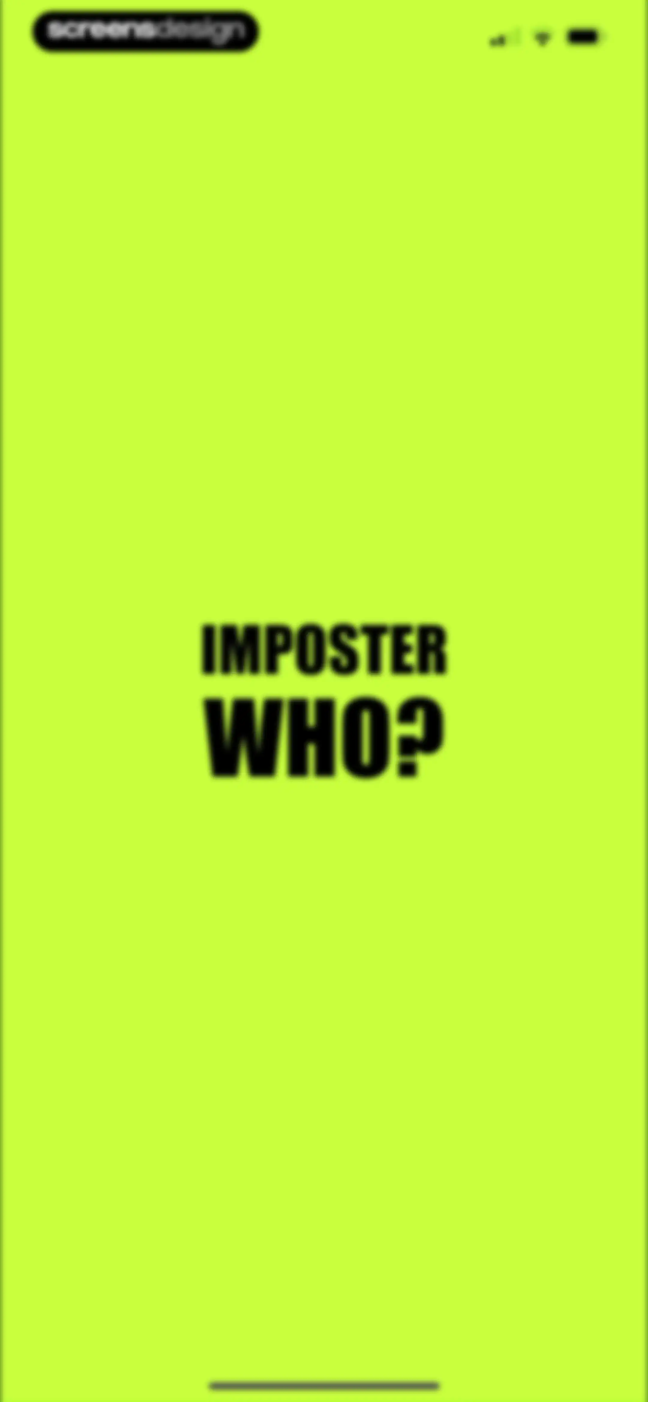 Imposter Who? - Word Game screen 1