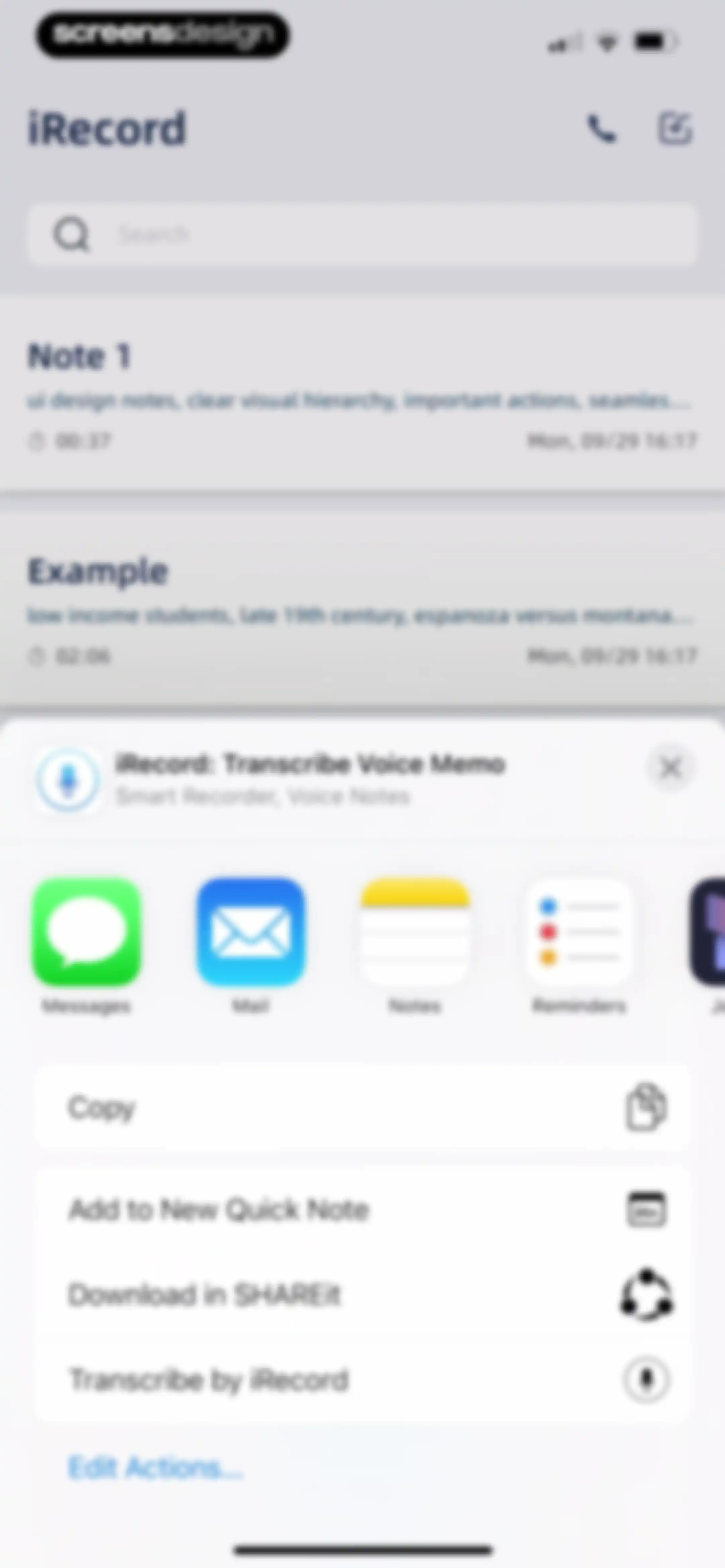 iRecord: Transcribe Voice Memo screen 31